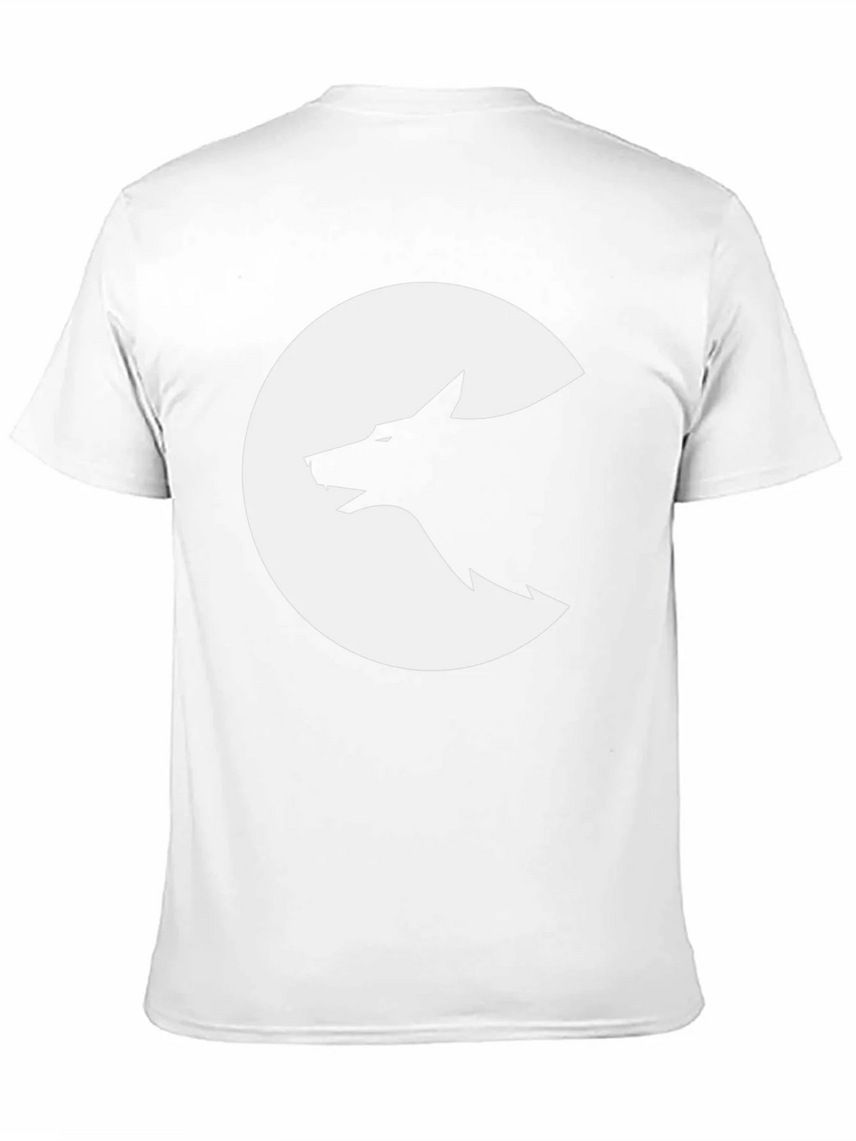 Wolf Silhouette Graphic Tee - Black Cotton T-Shirt product image 3