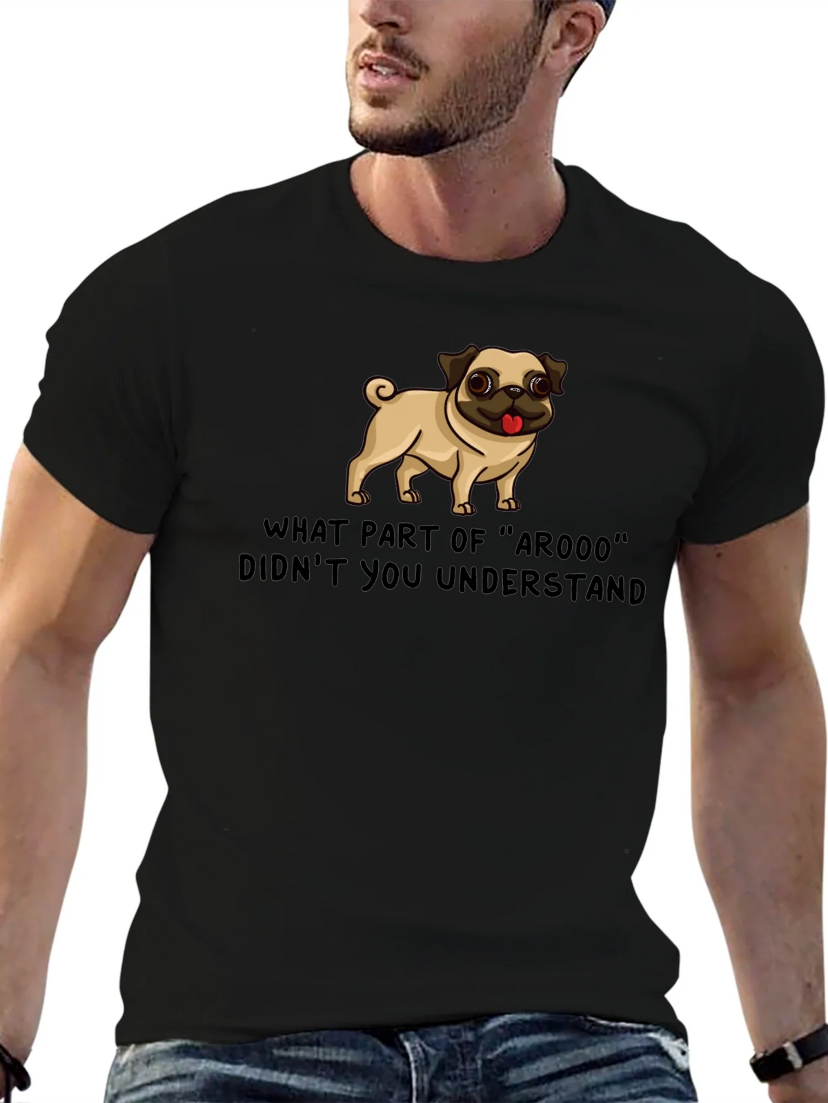 Funny Pug ArOOO T-Shirt - Dog Lover Tee product image 6