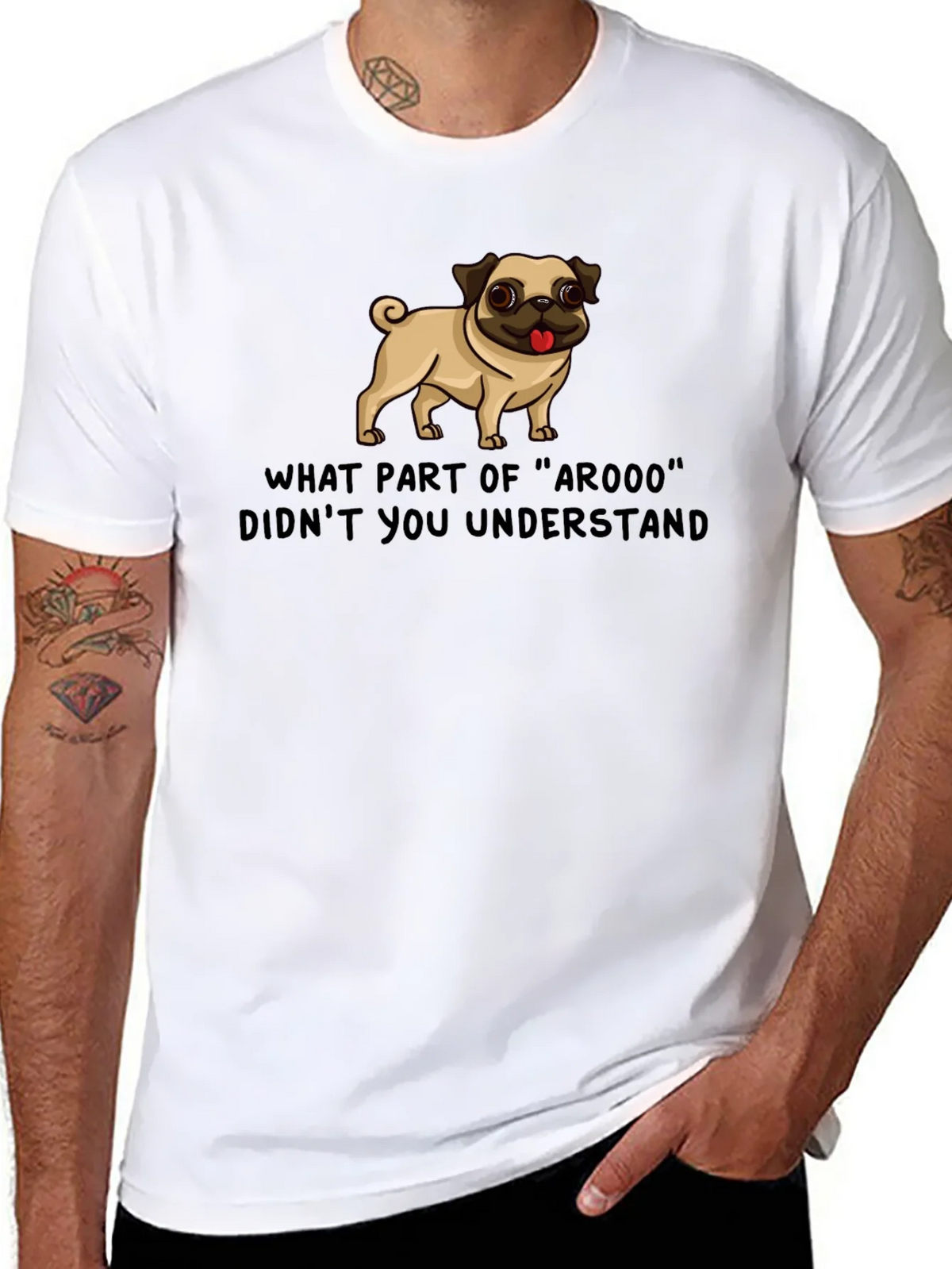 Funny Pug ArOOO T-Shirt - Dog Lover Tee product image 7