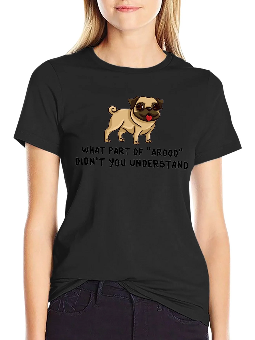 Funny Pug ArOOO T-Shirt - Dog Lover Tee product image 2