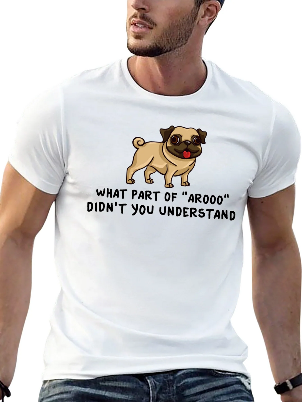 Funny Pug ArOOO T-Shirt - Dog Lover Tee product image 12