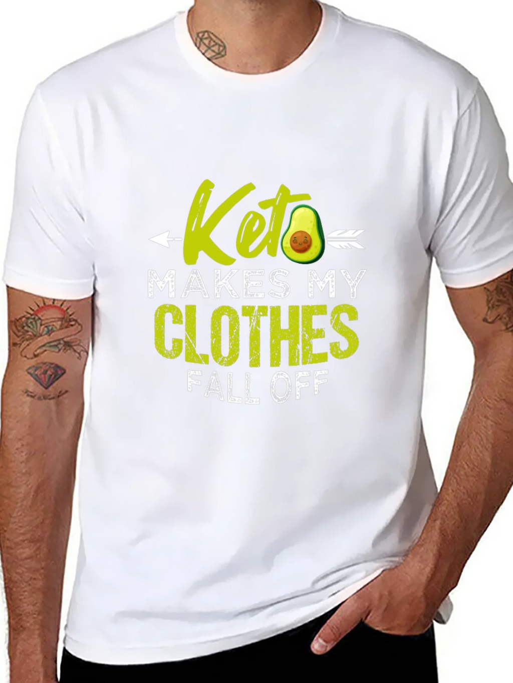 Keto Diet T-Shirt - Funny Avocado Design product image 7