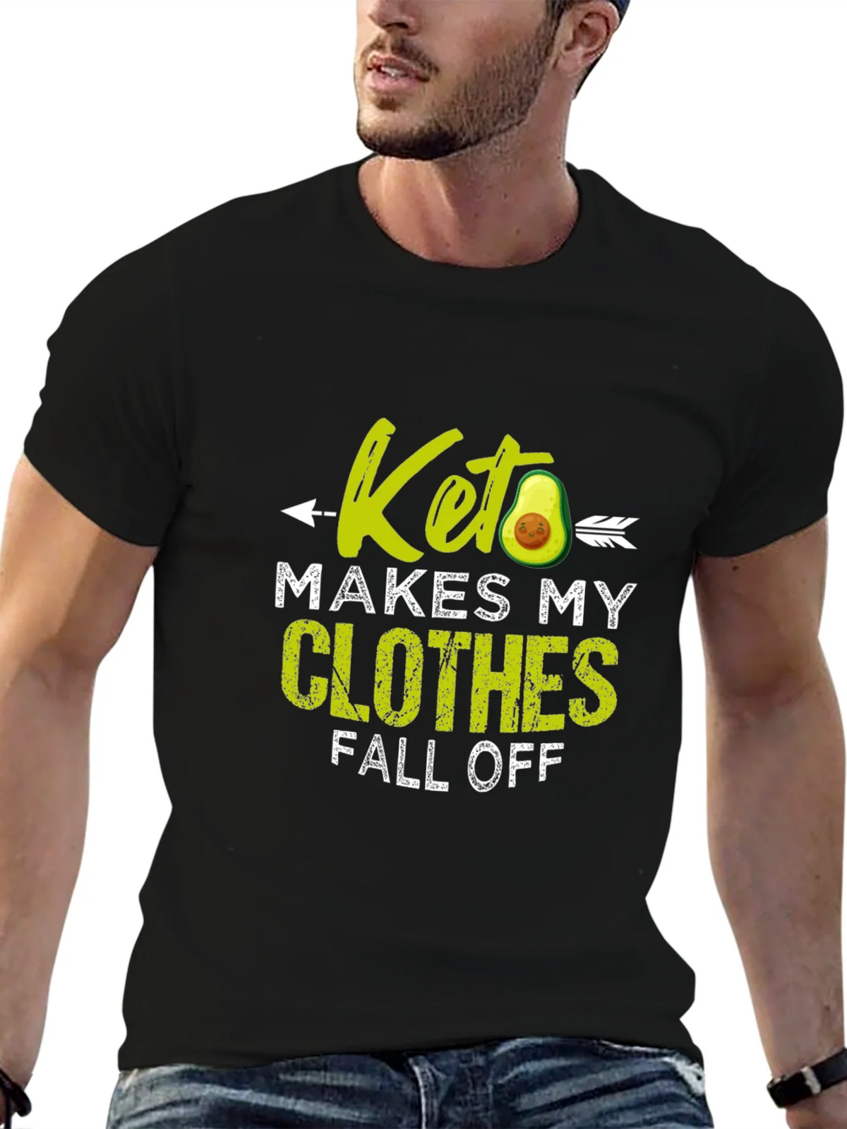 Keto Diet T-Shirt - Funny Avocado Design product image 6