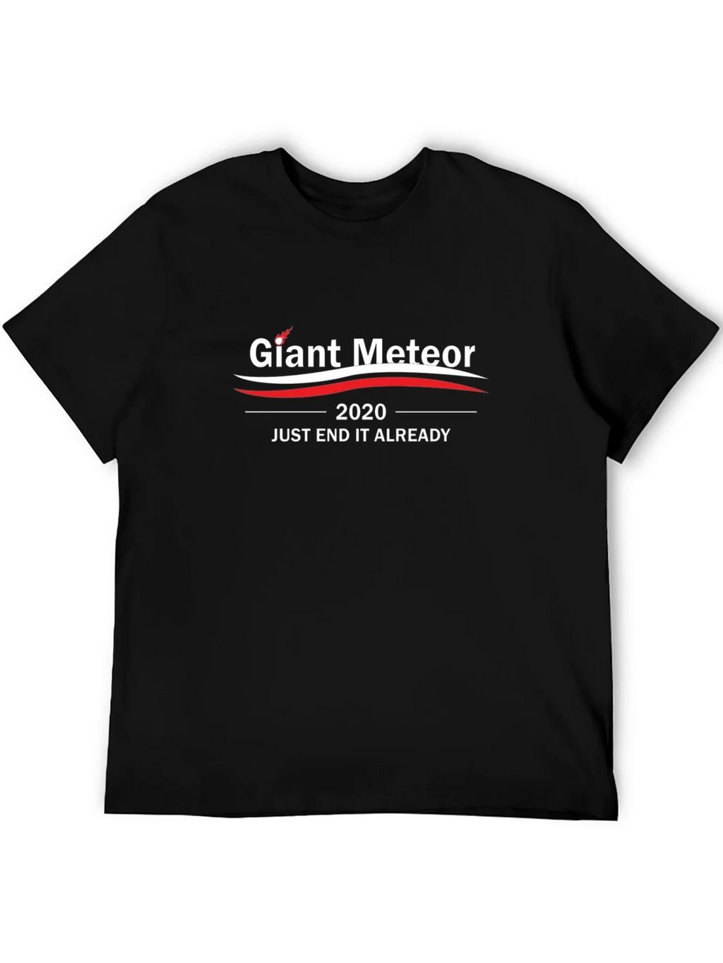 Giant Meteor 2020 Slogan Black T-Shirt product image 5