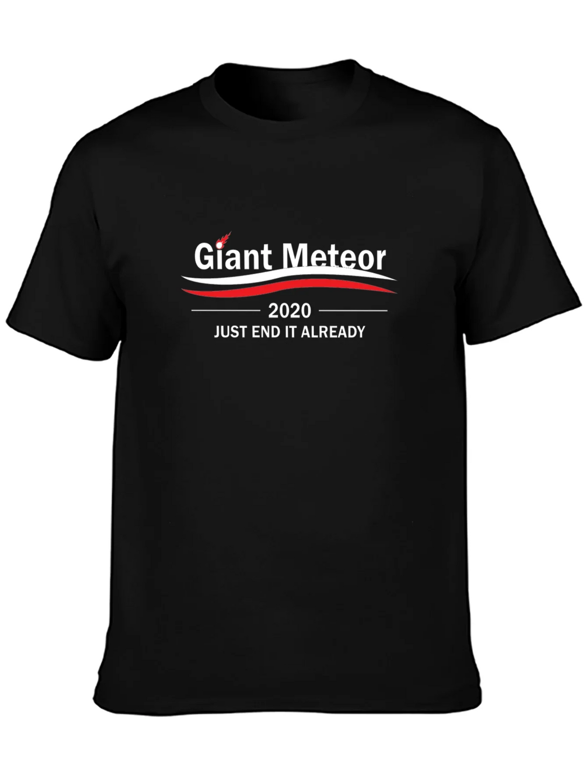 Giant Meteor 2020 Slogan Black T-Shirt product image 3