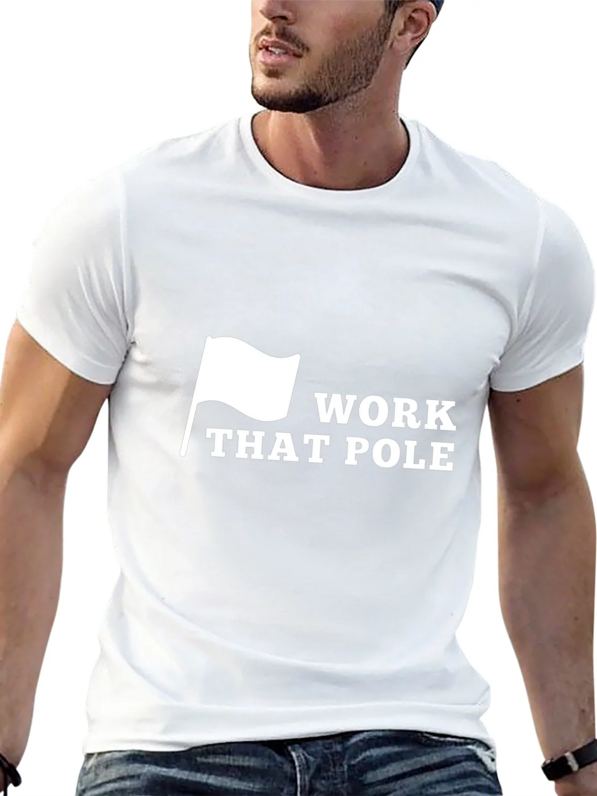 Work That Pole T-Shirt - Adult Humor Graphic Tee product image 4