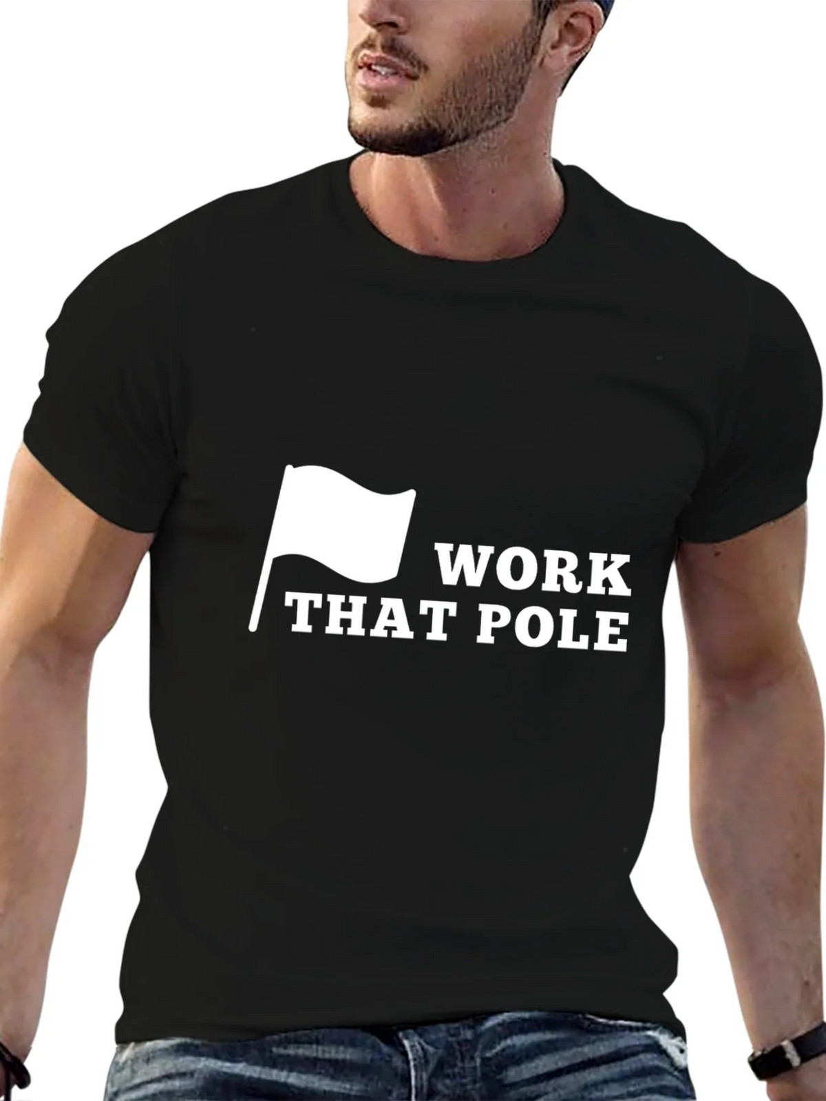 Work That Pole T-Shirt - Adult Humor Graphic Tee product image 3