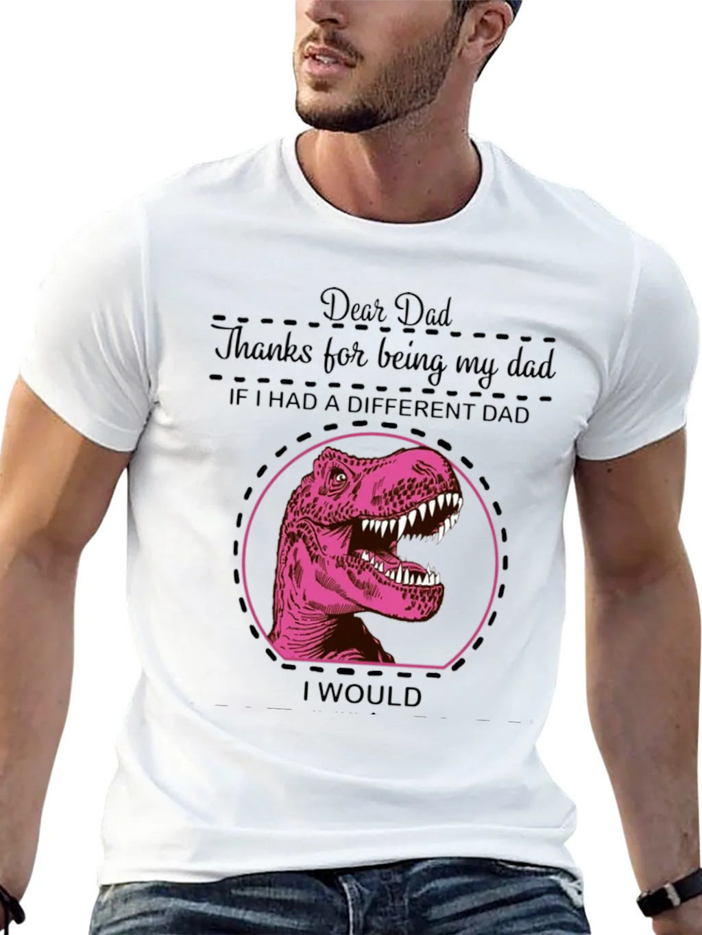Dear Dad Dinosaur T-Shirt - Fathers Day Gift product image 9