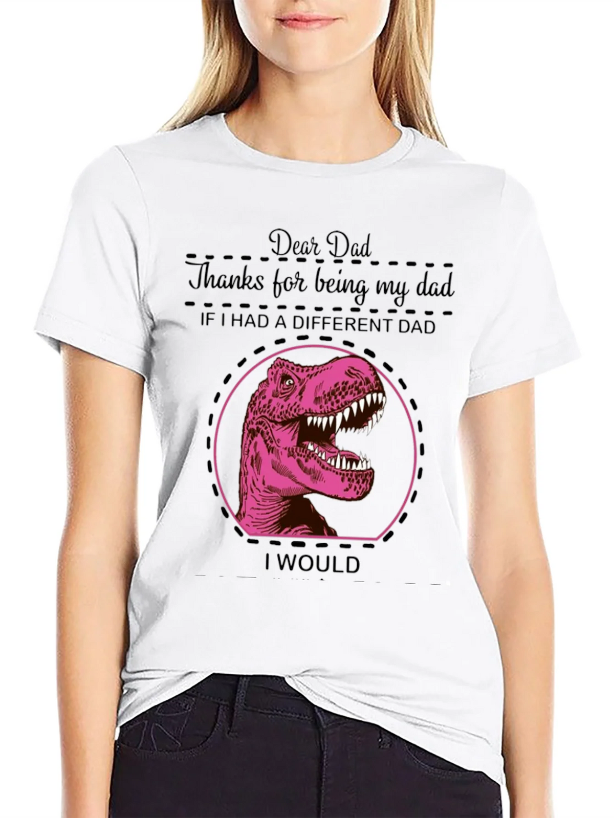 Dear Dad Dinosaur T-Shirt - Fathers Day Gift product image 5