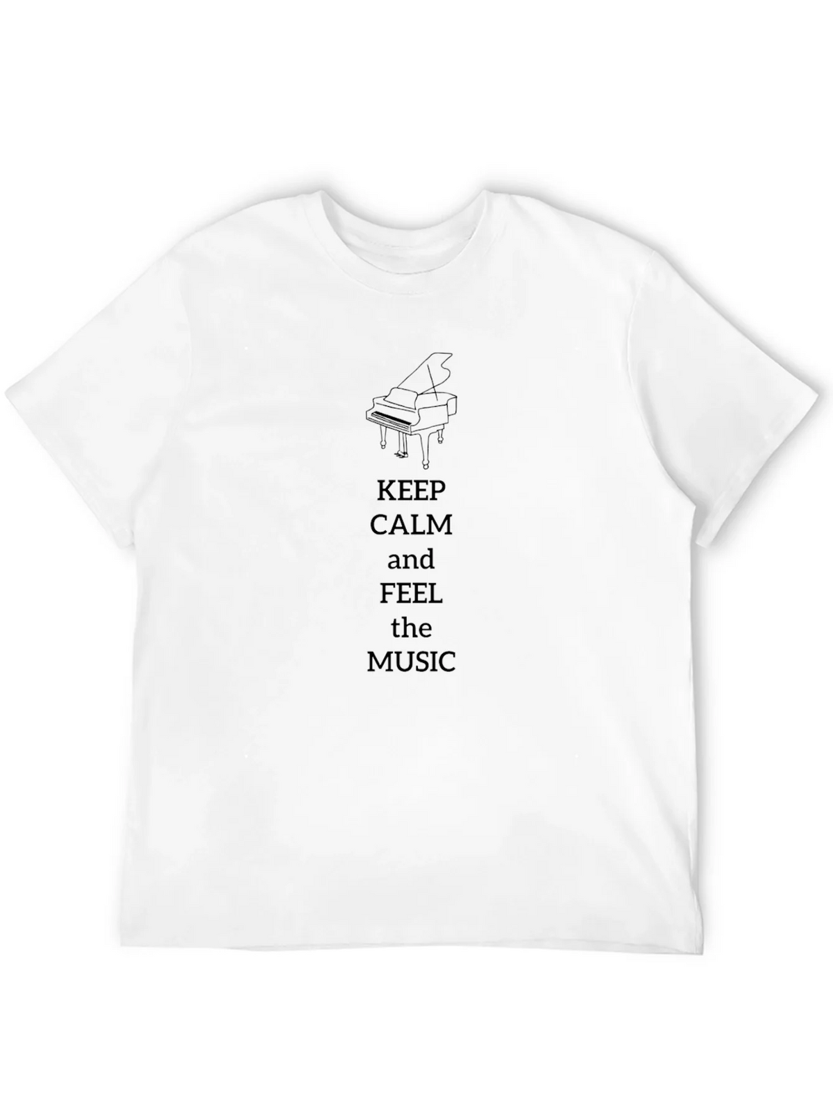 Keep Calm & Feel the Music T-Shirt - Piano Design product image 11