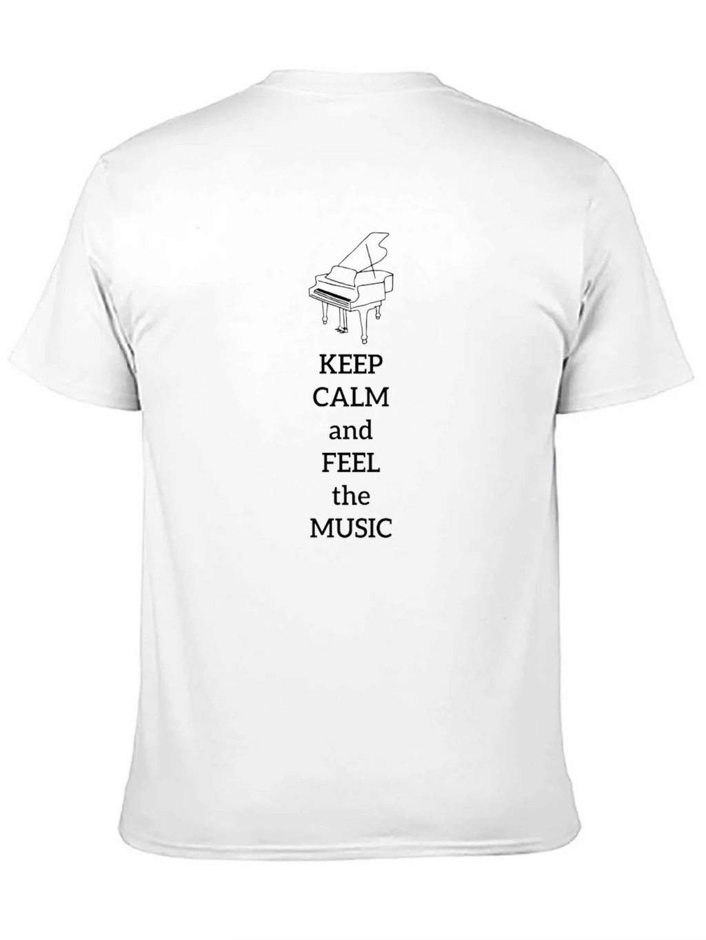 Keep Calm & Feel the Music T-Shirt - Piano Design product image 10