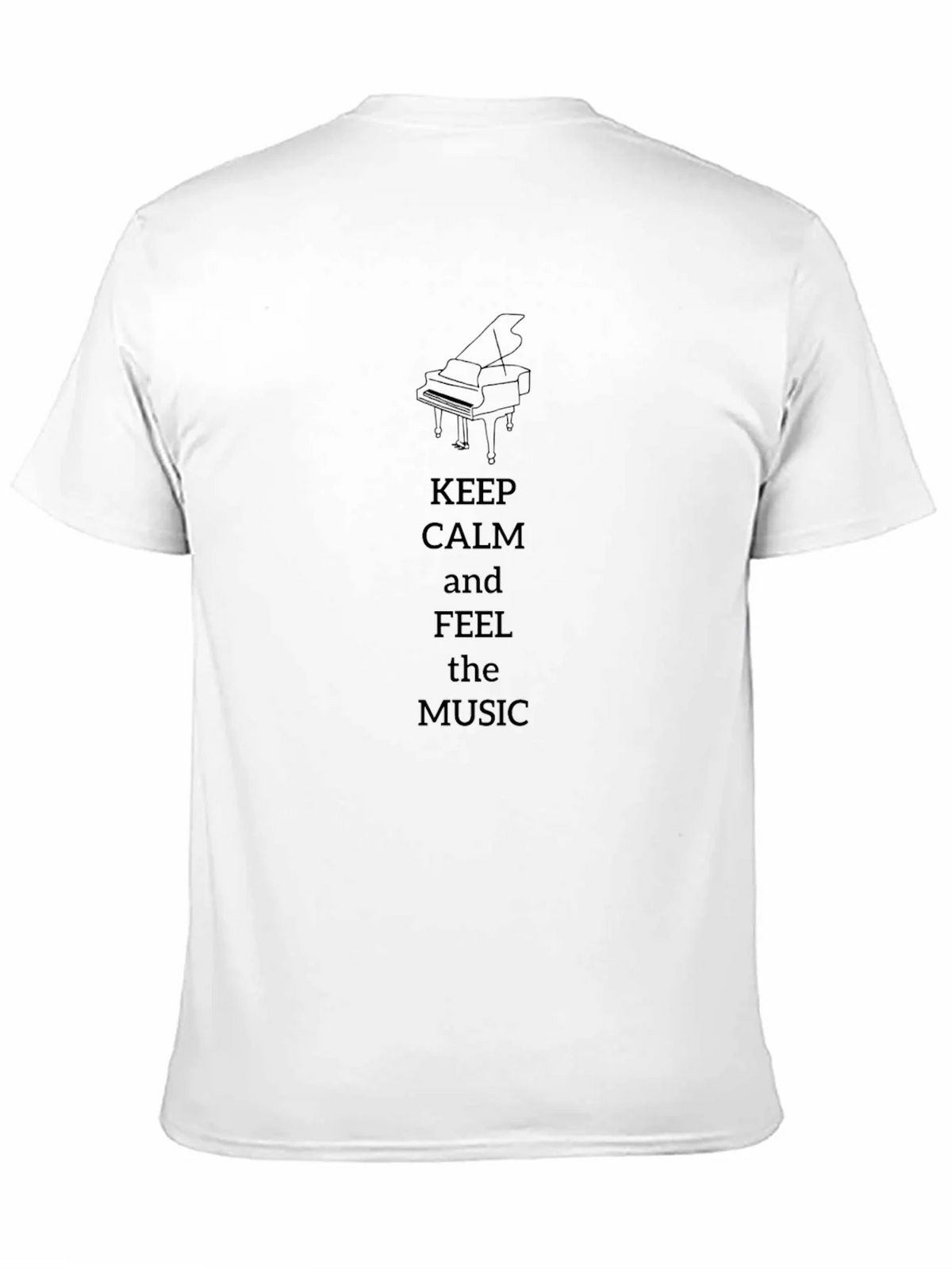Keep Calm & Feel the Music T-Shirt - Piano Design product image 10