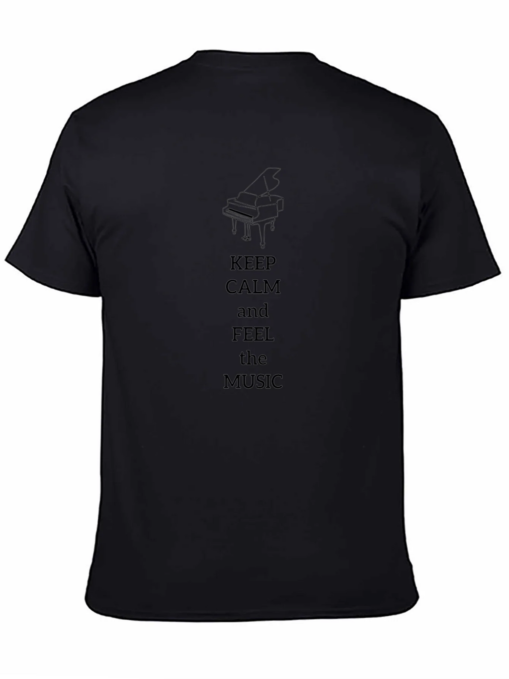 Keep Calm & Feel the Music T-Shirt - Piano Design product image 4