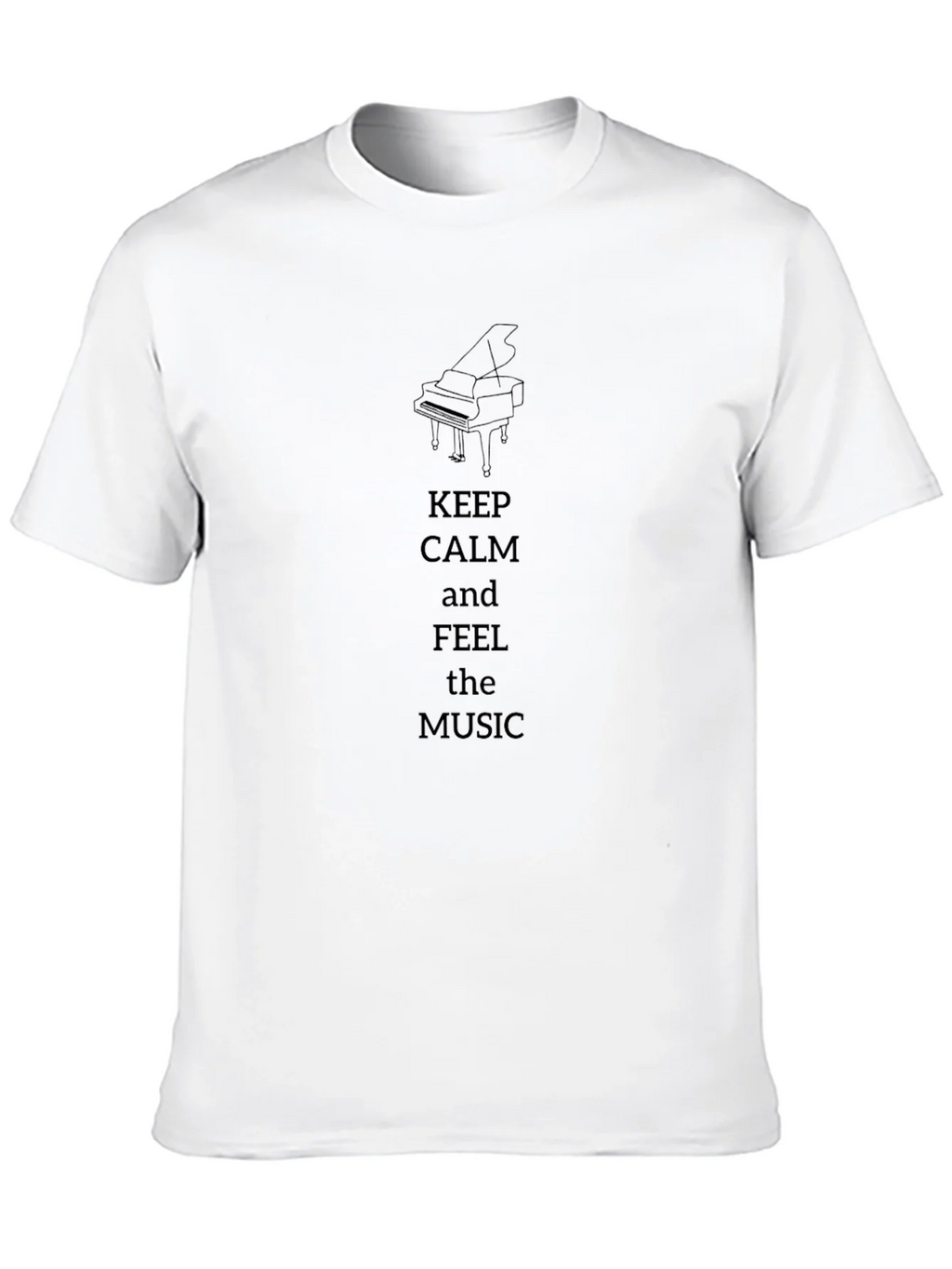 Keep Calm & Feel the Music T-Shirt - Piano Design product image 9