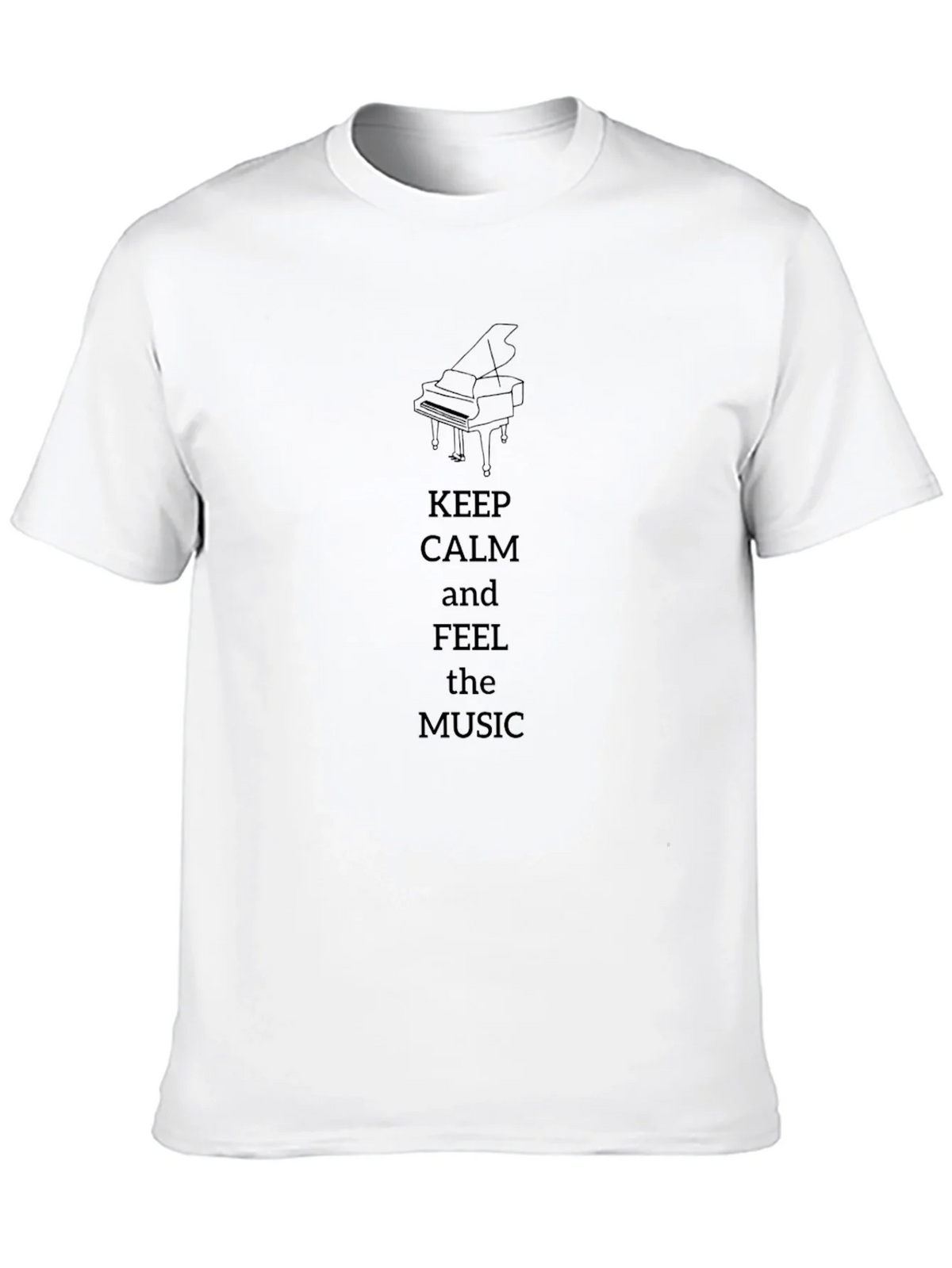 Keep Calm & Feel the Music T-Shirt - Piano Design product image 9