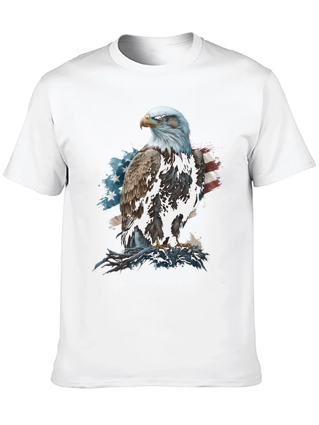 Bald Eagle American Flag Graphic T-Shirt product image 8
