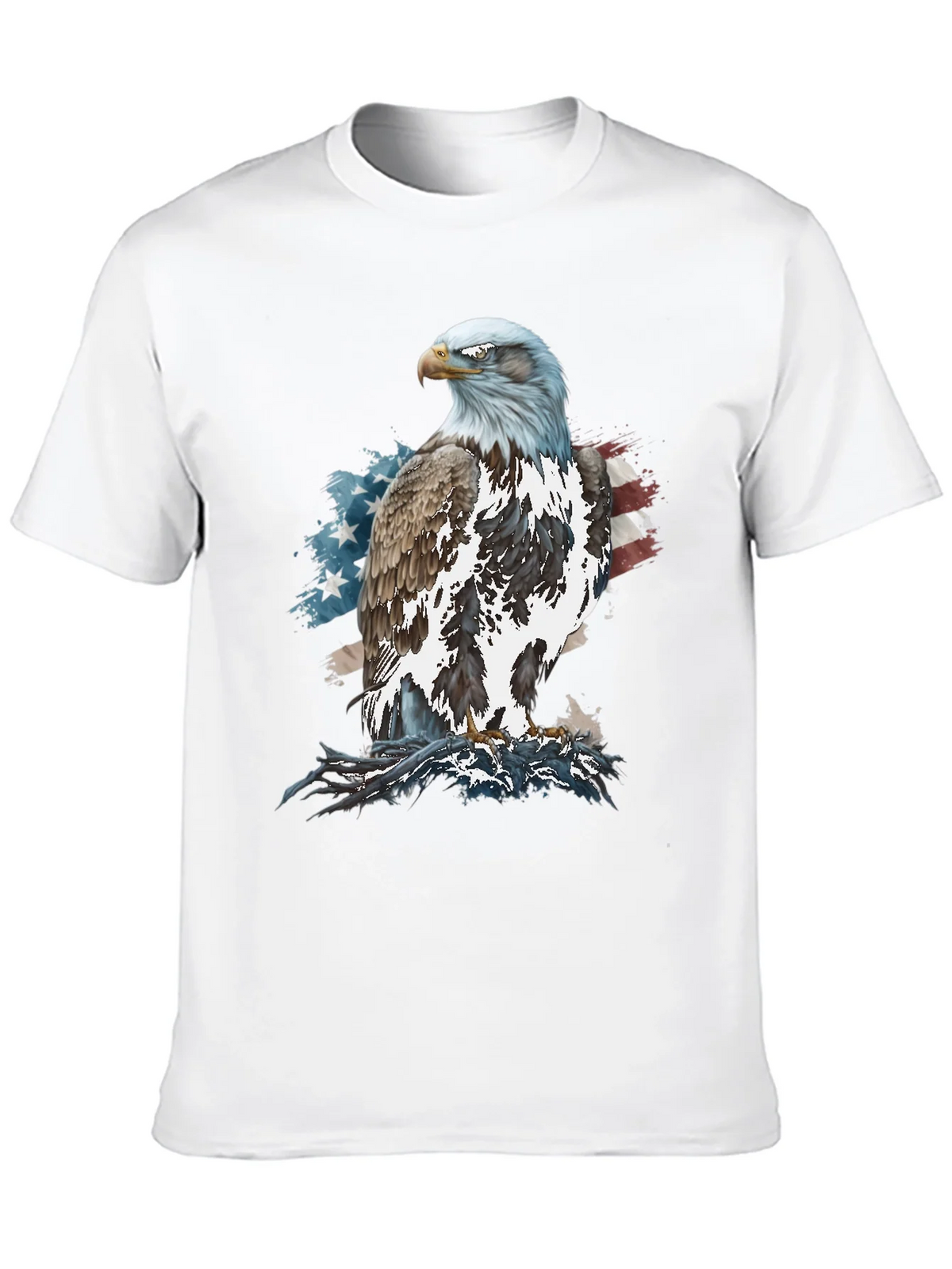 Bald Eagle American Flag Graphic T-Shirt product image 8