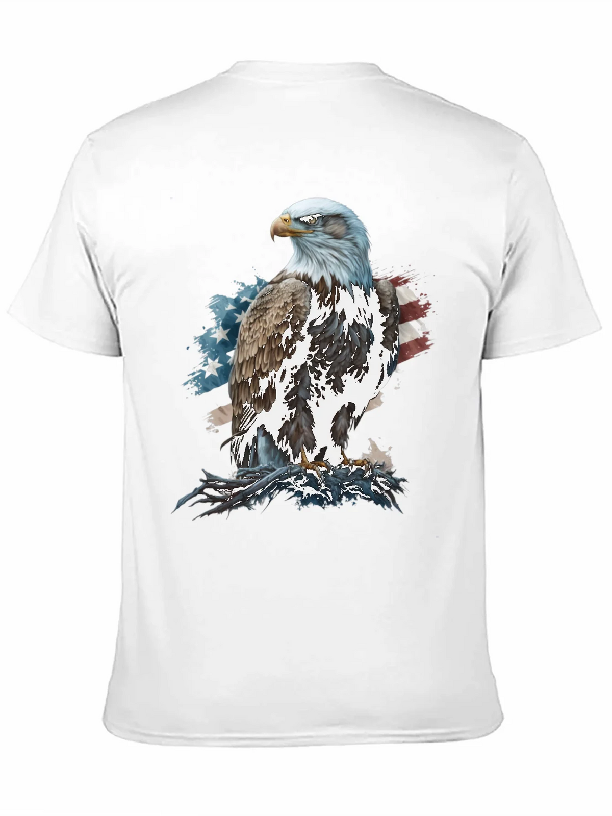 Bald Eagle American Flag Graphic T-Shirt product image 9