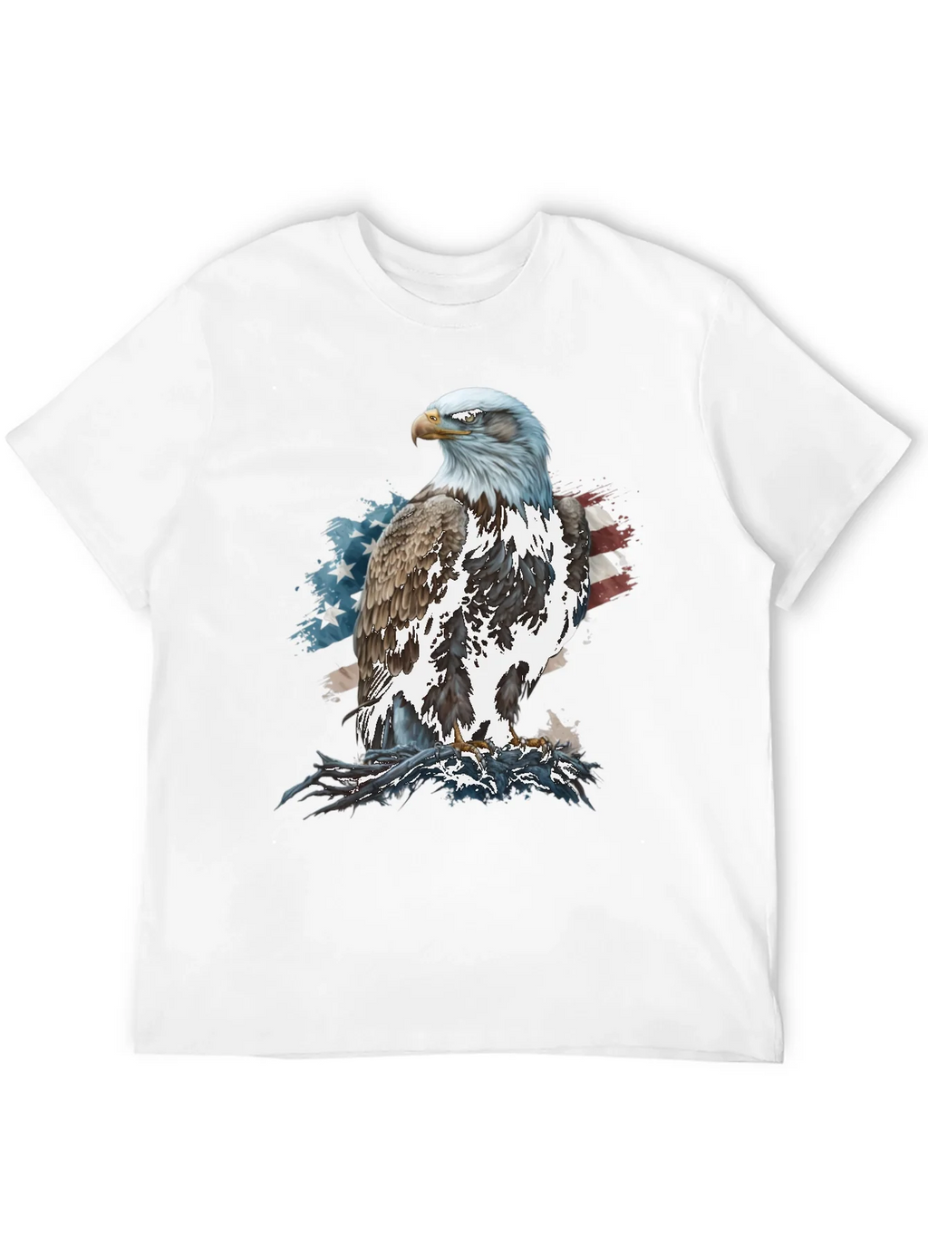 Bald Eagle American Flag Graphic T-Shirt product image 10