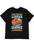 Boy Who Loves Garbage Trucks T-Shirt product image 1