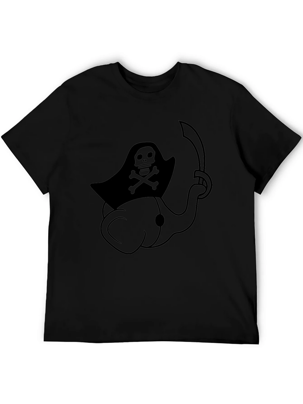 Pirate Elephant Black T-Shirt product image 5