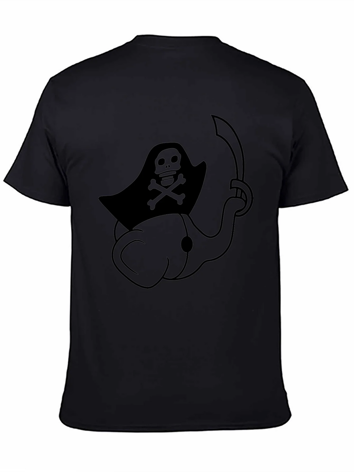 Pirate Elephant Black T-Shirt product image 4