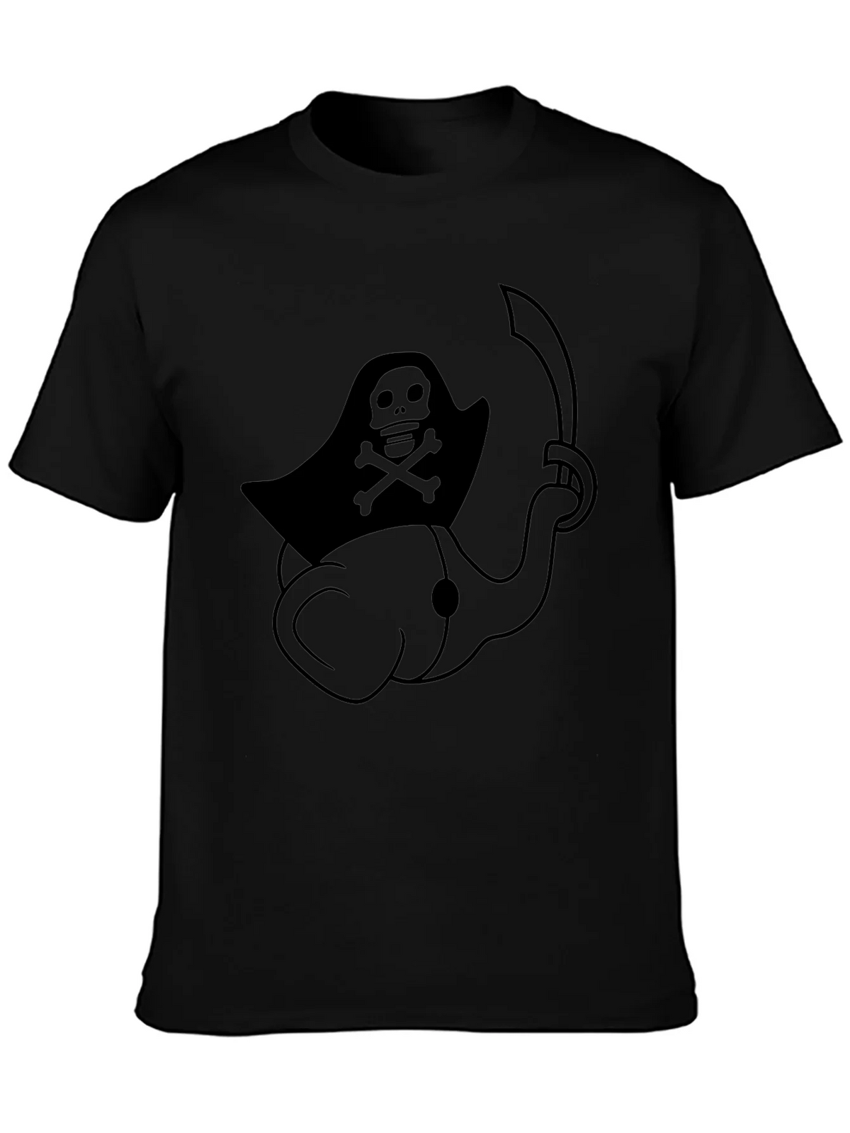 Pirate Elephant Black T-Shirt product image 3