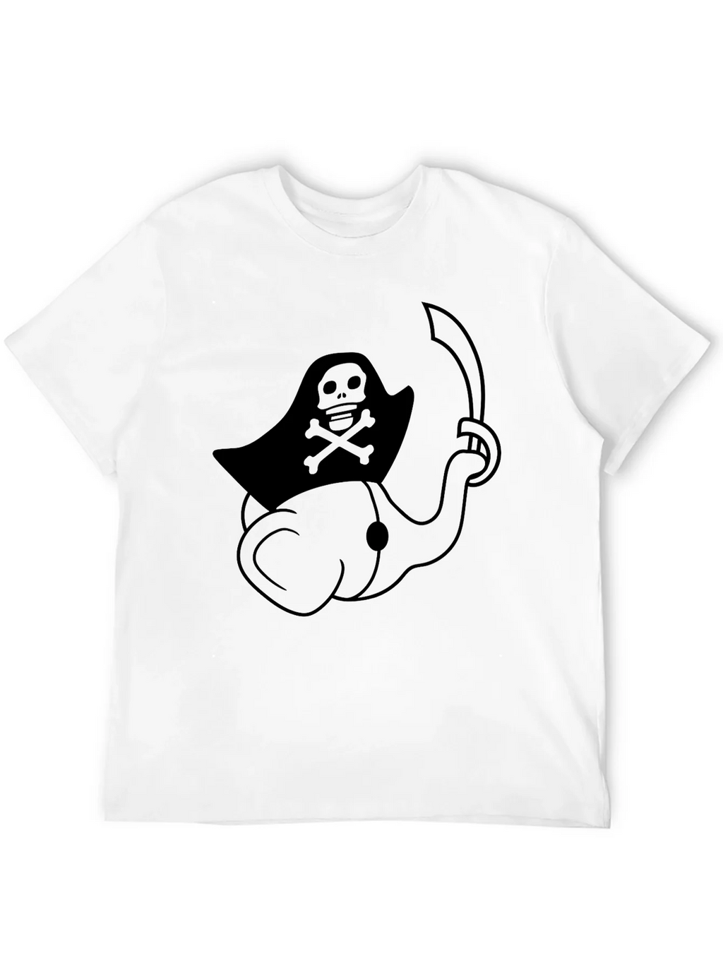 Pirate Elephant Black T-Shirt product image 11