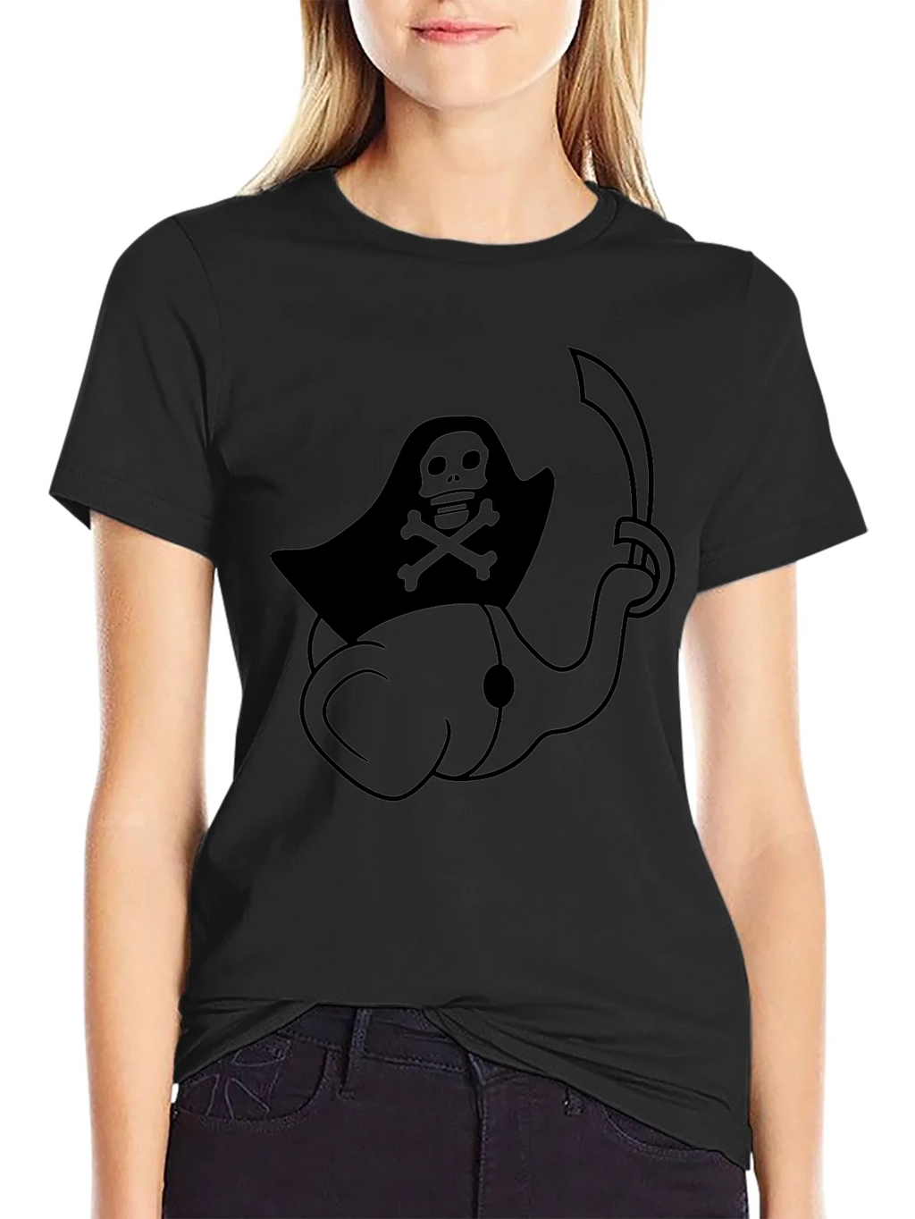 Pirate Elephant Black T-Shirt product image 2