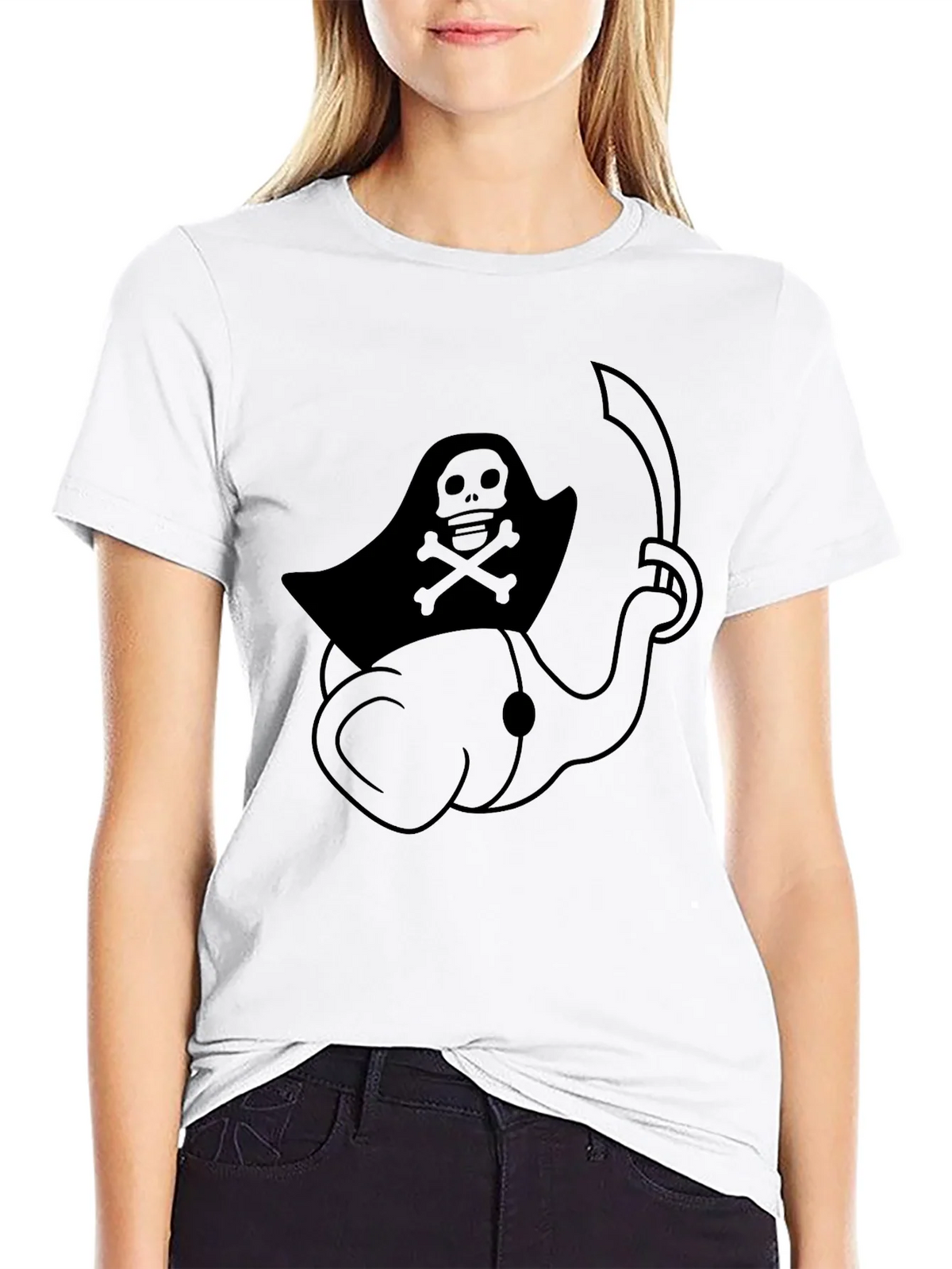 Pirate Elephant Black T-Shirt product image 8