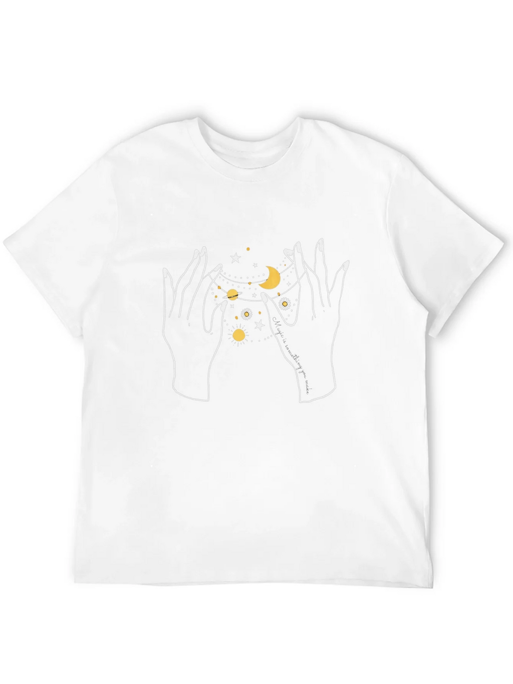 Celestial Hands Graphic T-Shirt - Black product image 5