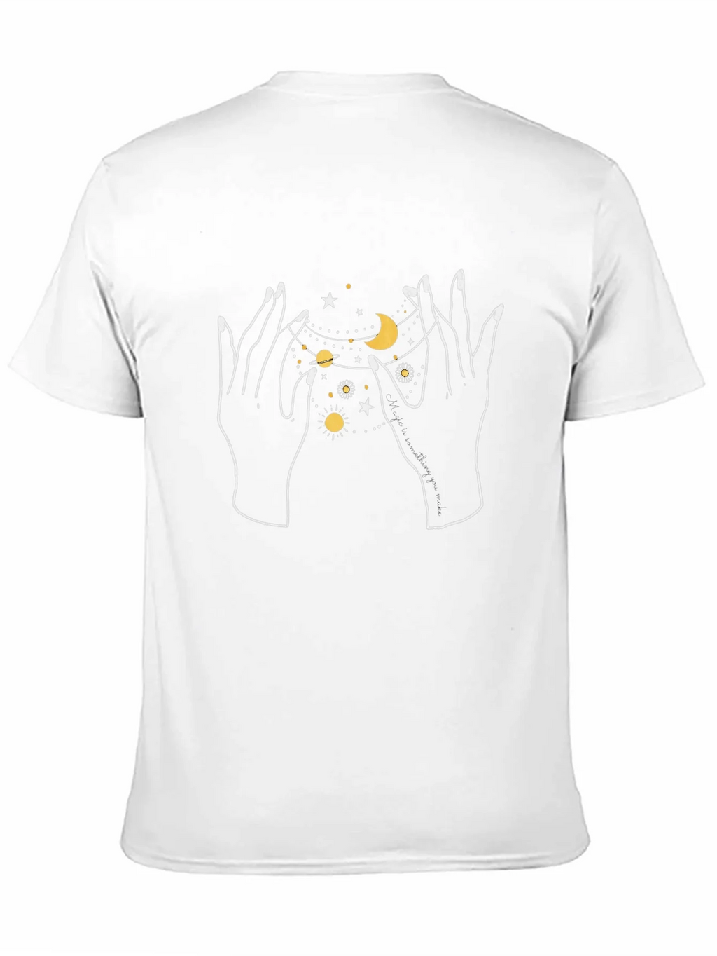 Celestial Hands Graphic T-Shirt - Black product image 4
