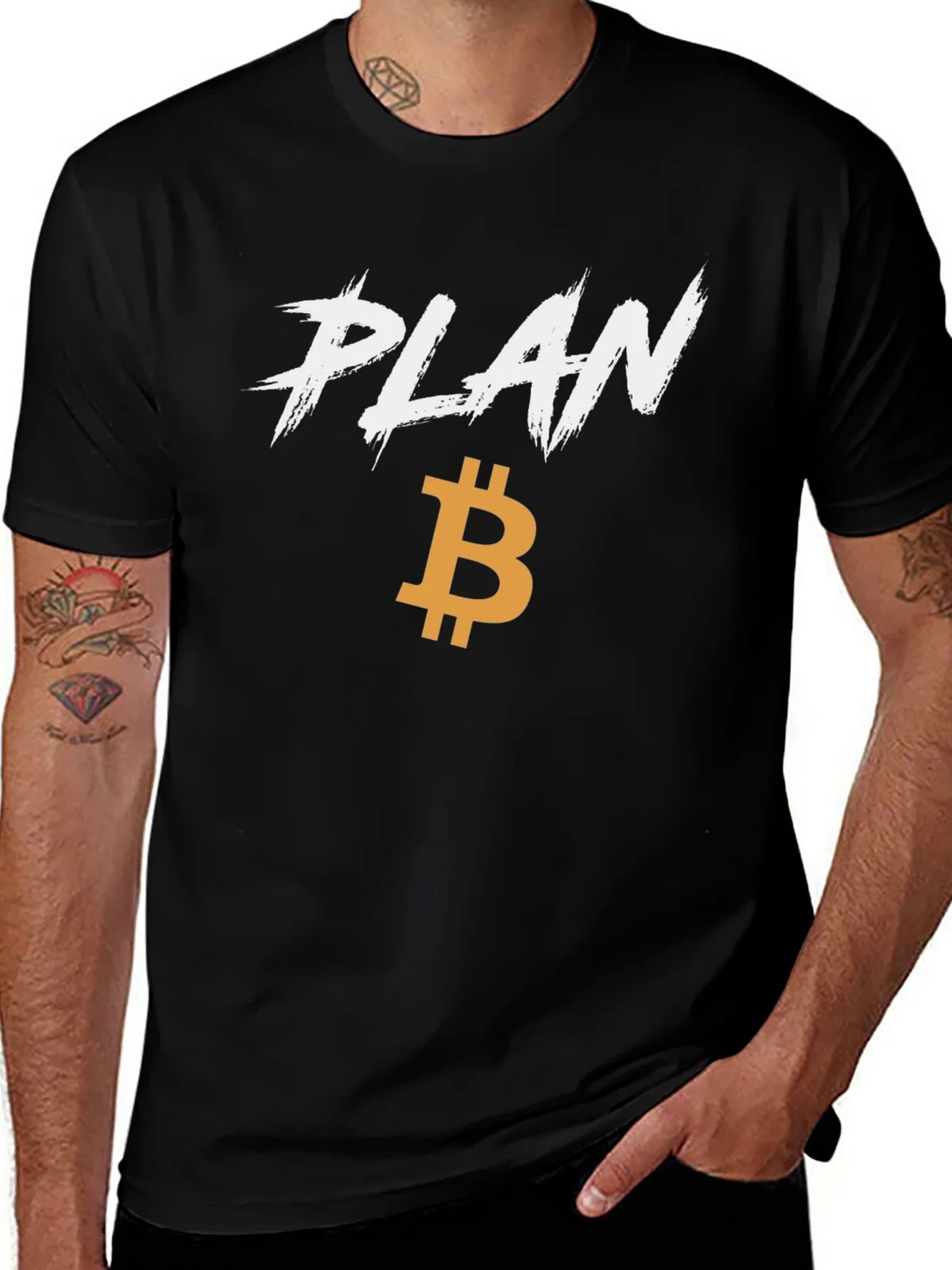 Plan B Bitcoin T-Shirt - Black Crypto Tee product image 1