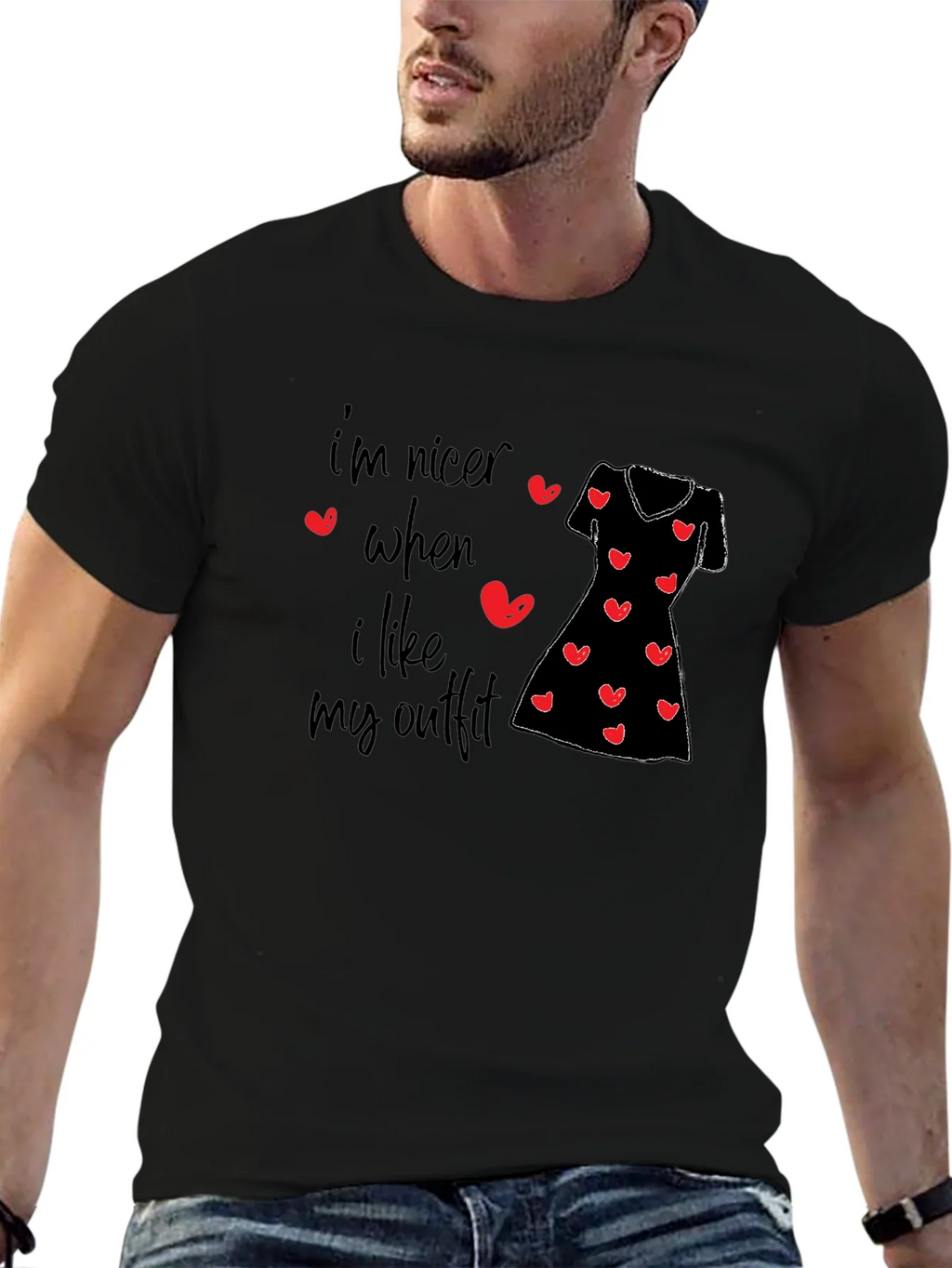 Im Nicer When I Like My Outfit Black T-Shirt product image 6