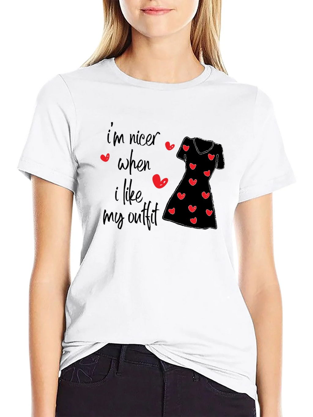Im Nicer When I Like My Outfit Black T-Shirt product image 8