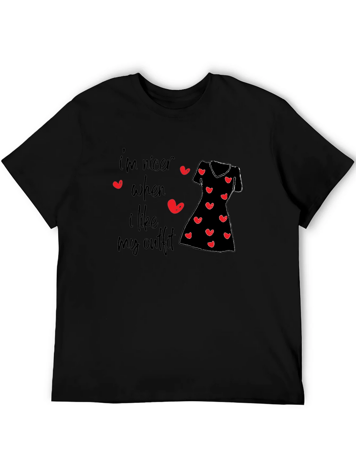 Im Nicer When I Like My Outfit Black T-Shirt product image 5