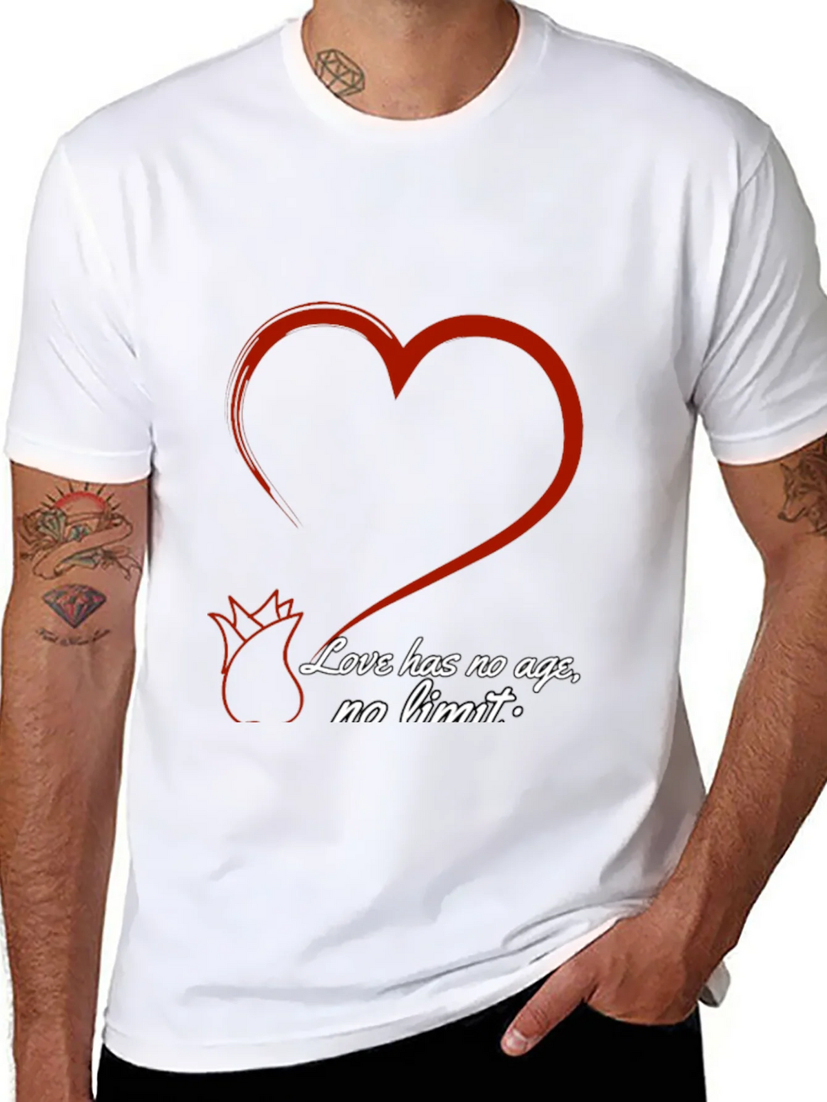 Love Has No Age T-Shirt - Romantic Valentines Day Tee product image 7