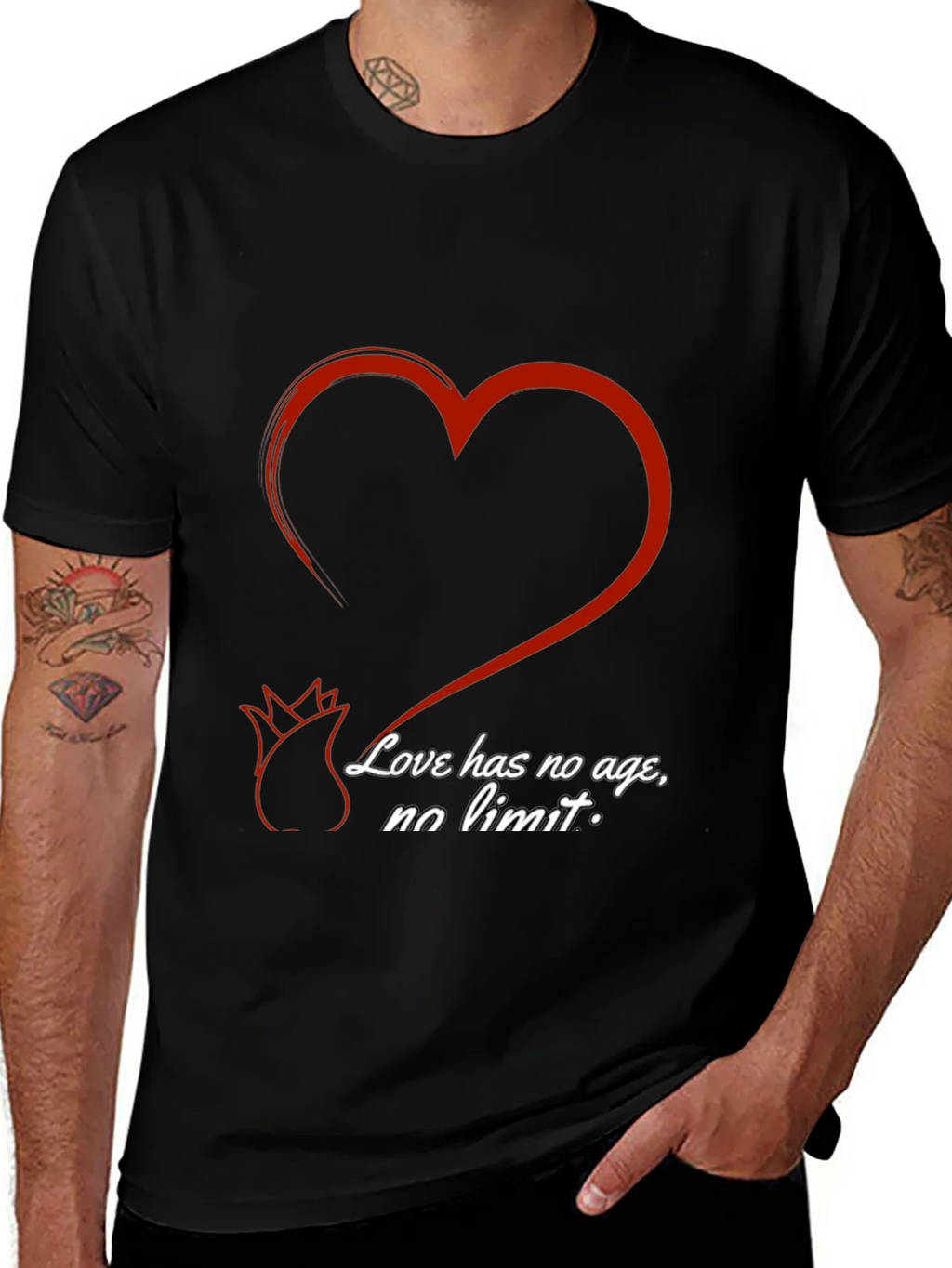 Love Has No Age T-Shirt - Romantic Valentines Day Tee product image 1