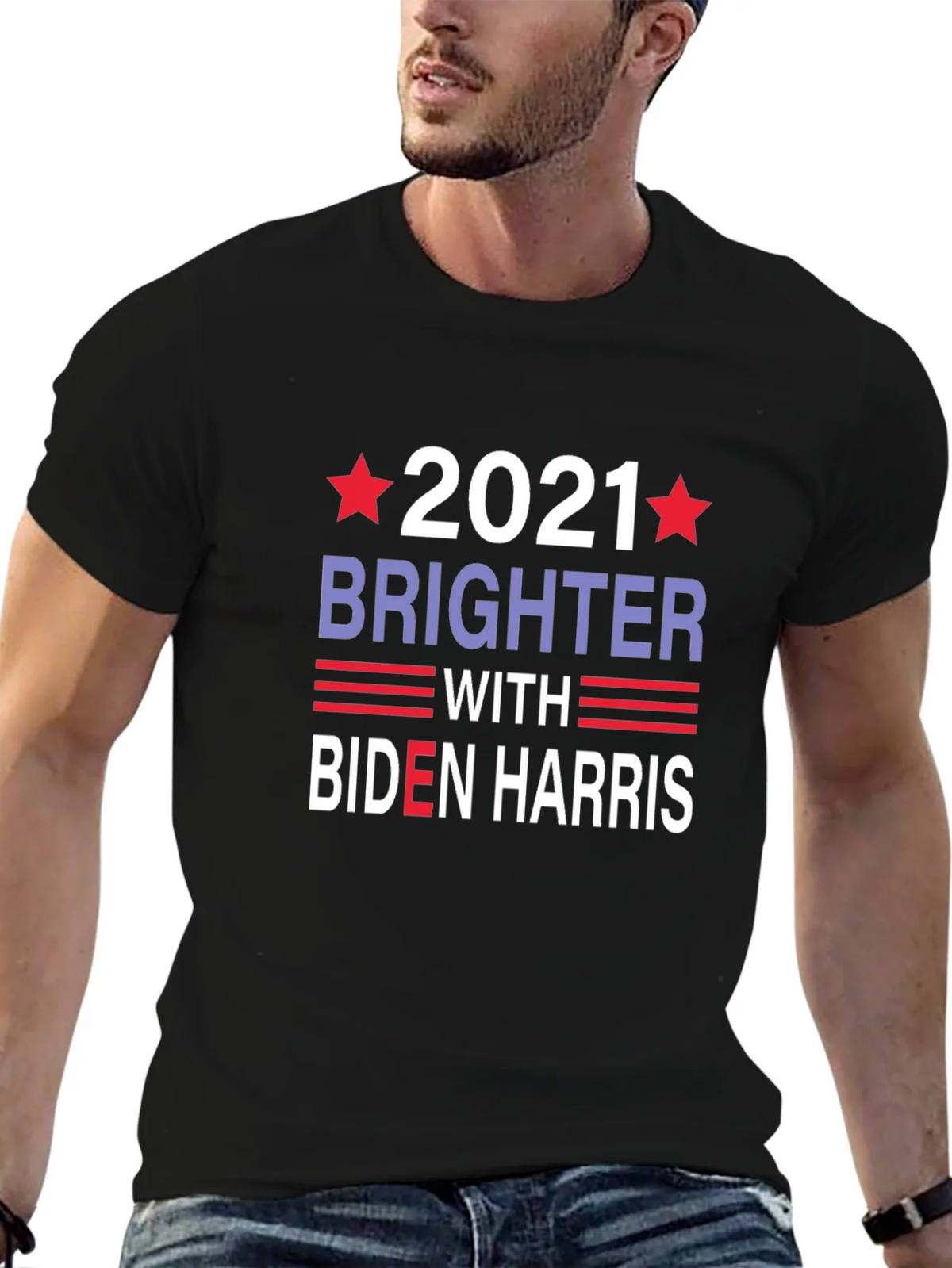 Biden Harris 2021 Brighter Graphic T-Shirt product image 6
