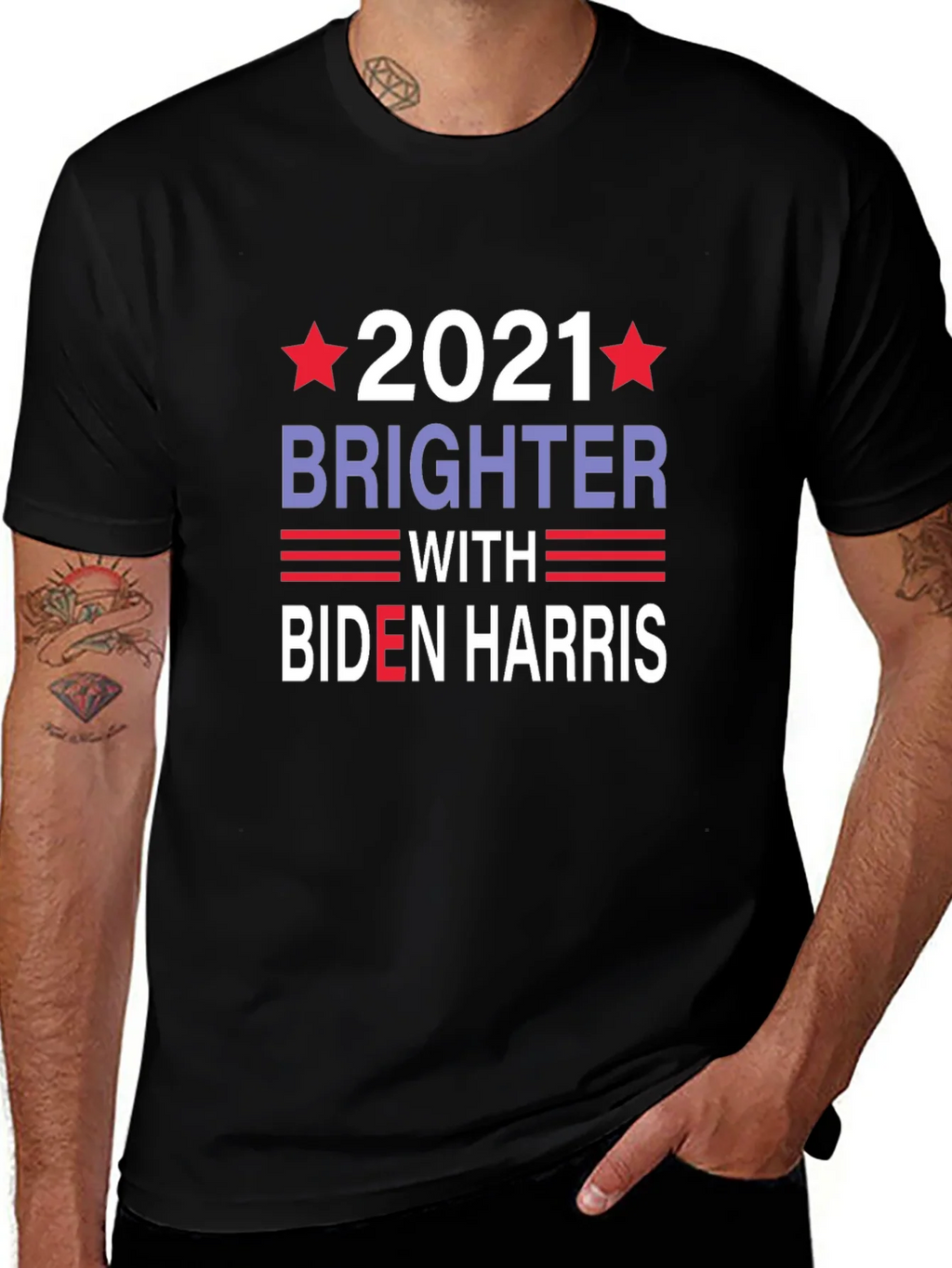 Biden Harris 2021 Brighter Graphic T-Shirt product image 1