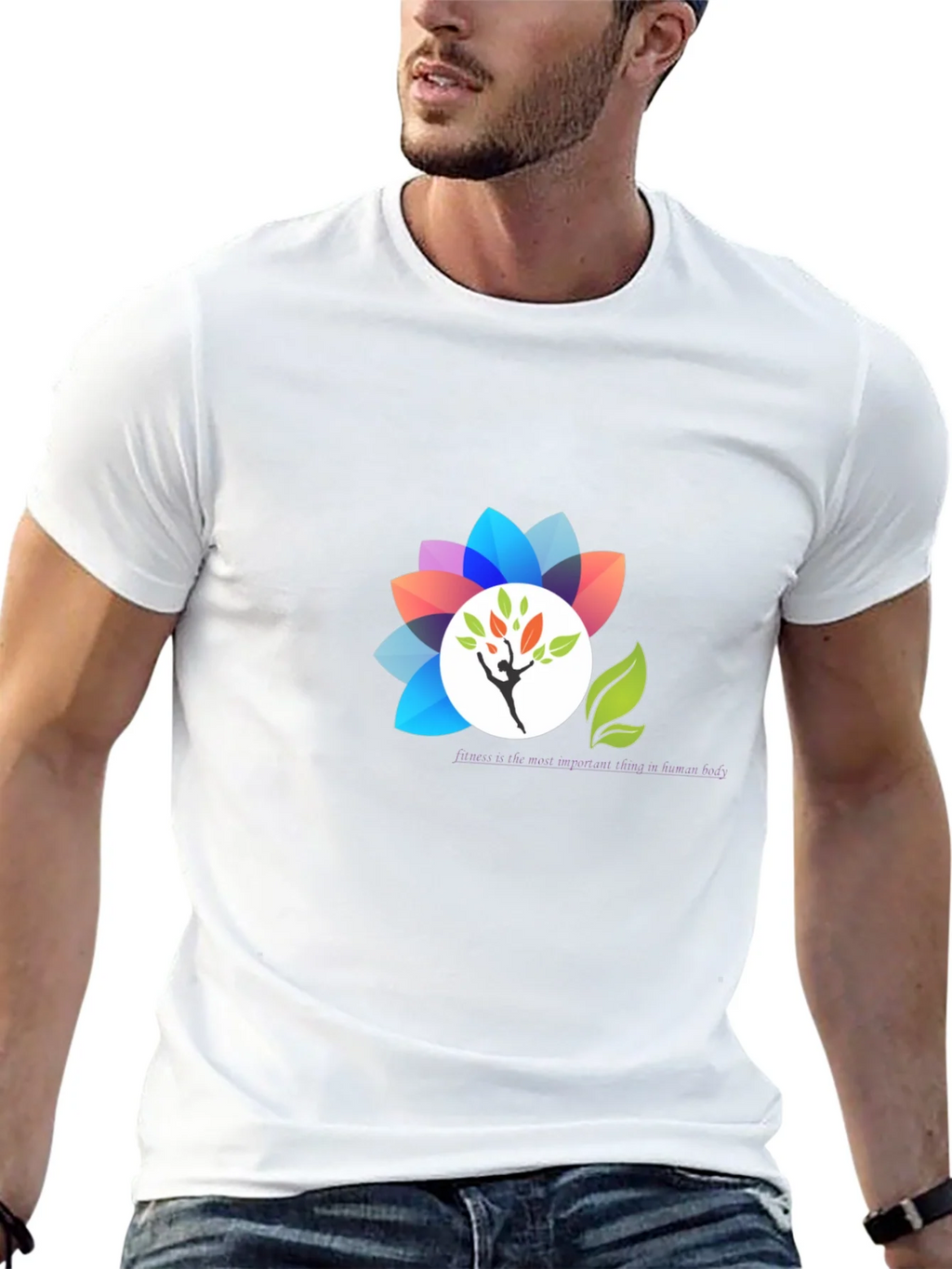Black T-Shirt with Floral Design product image 12