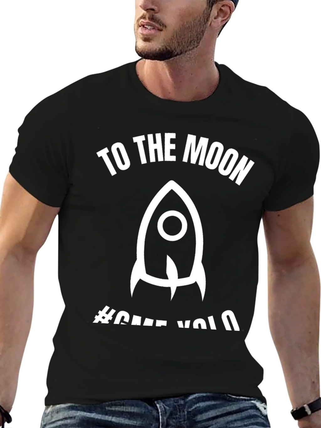 To The Moon Rocket Graphic T-Shirt product image 6