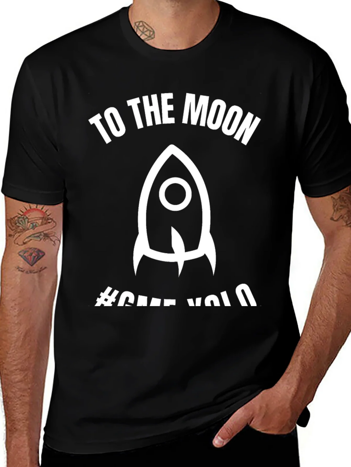 To The Moon Rocket Graphic T-Shirt product image 1