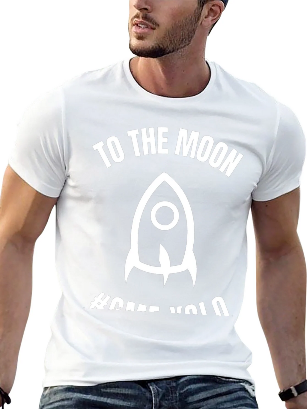 To The Moon Rocket Graphic T-Shirt product image 12