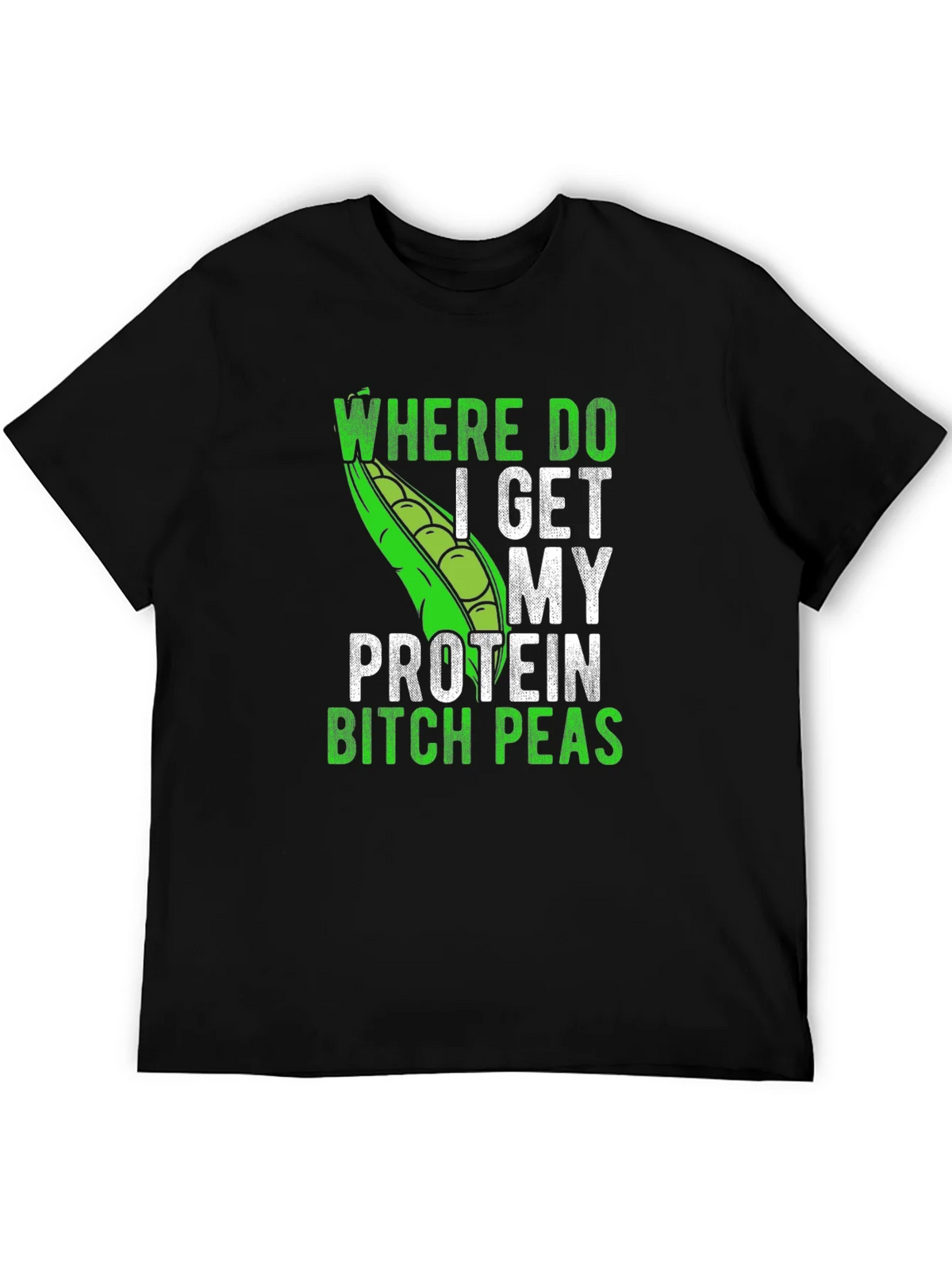 Funny Vegan Protein Peas T-Shirt product image 1