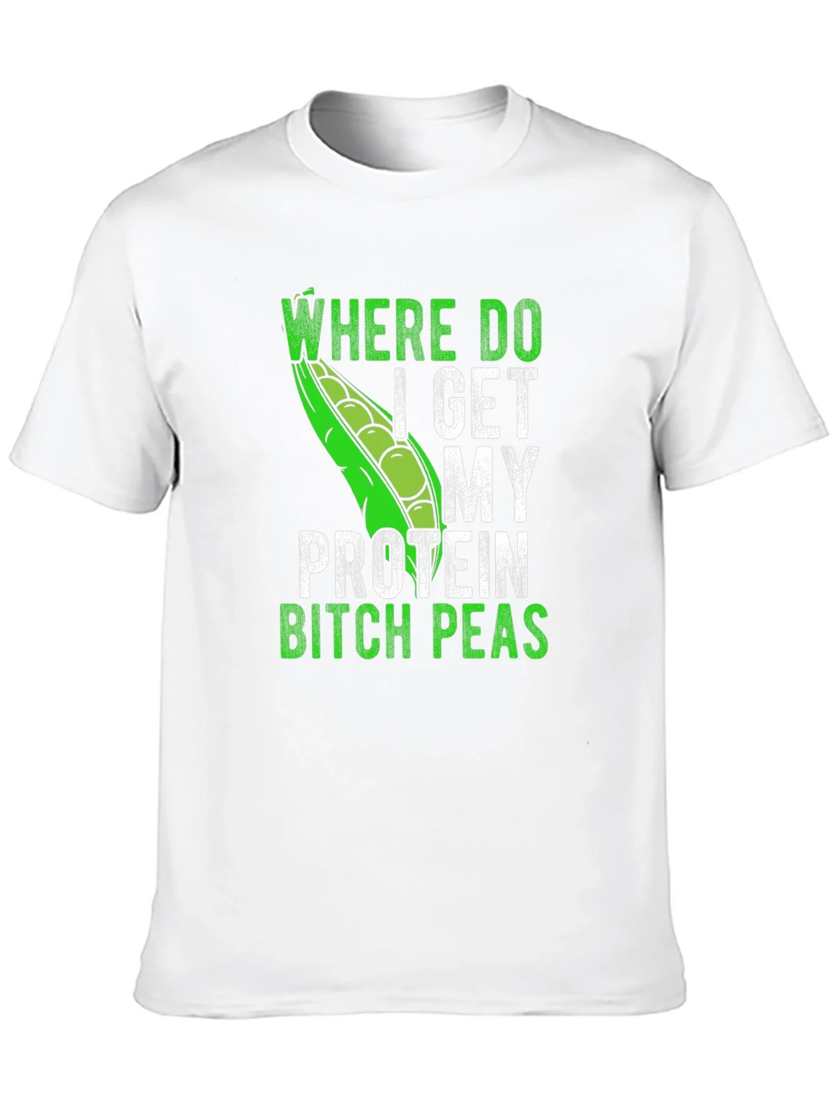 Funny Vegan Protein Peas T-Shirt product image 2