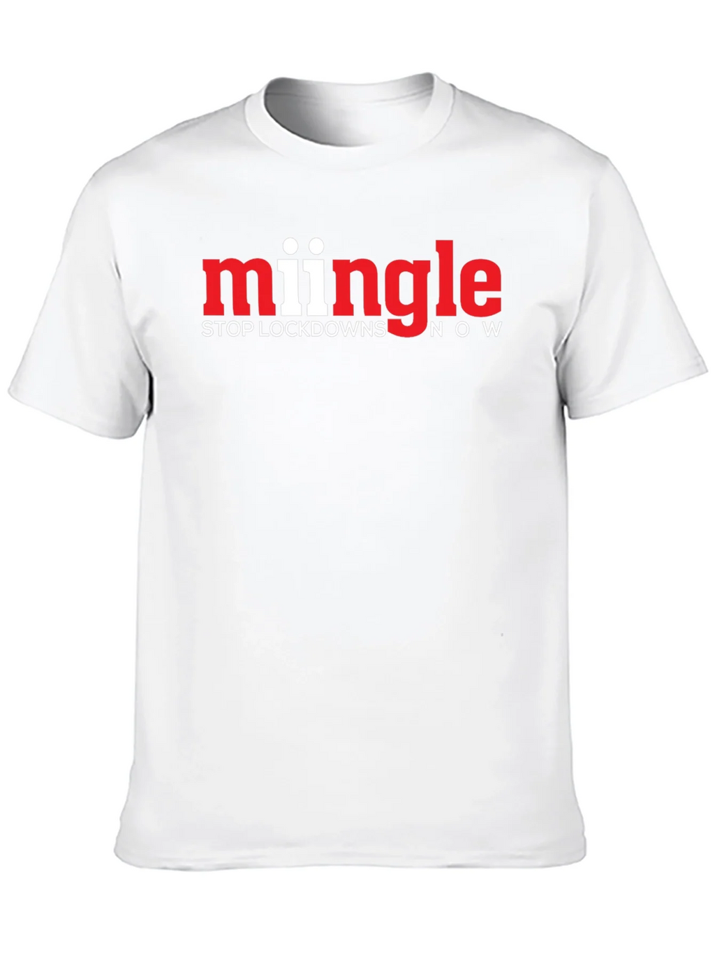 Mingle Stop Lockdowns Now Black T-Shirt product image 9