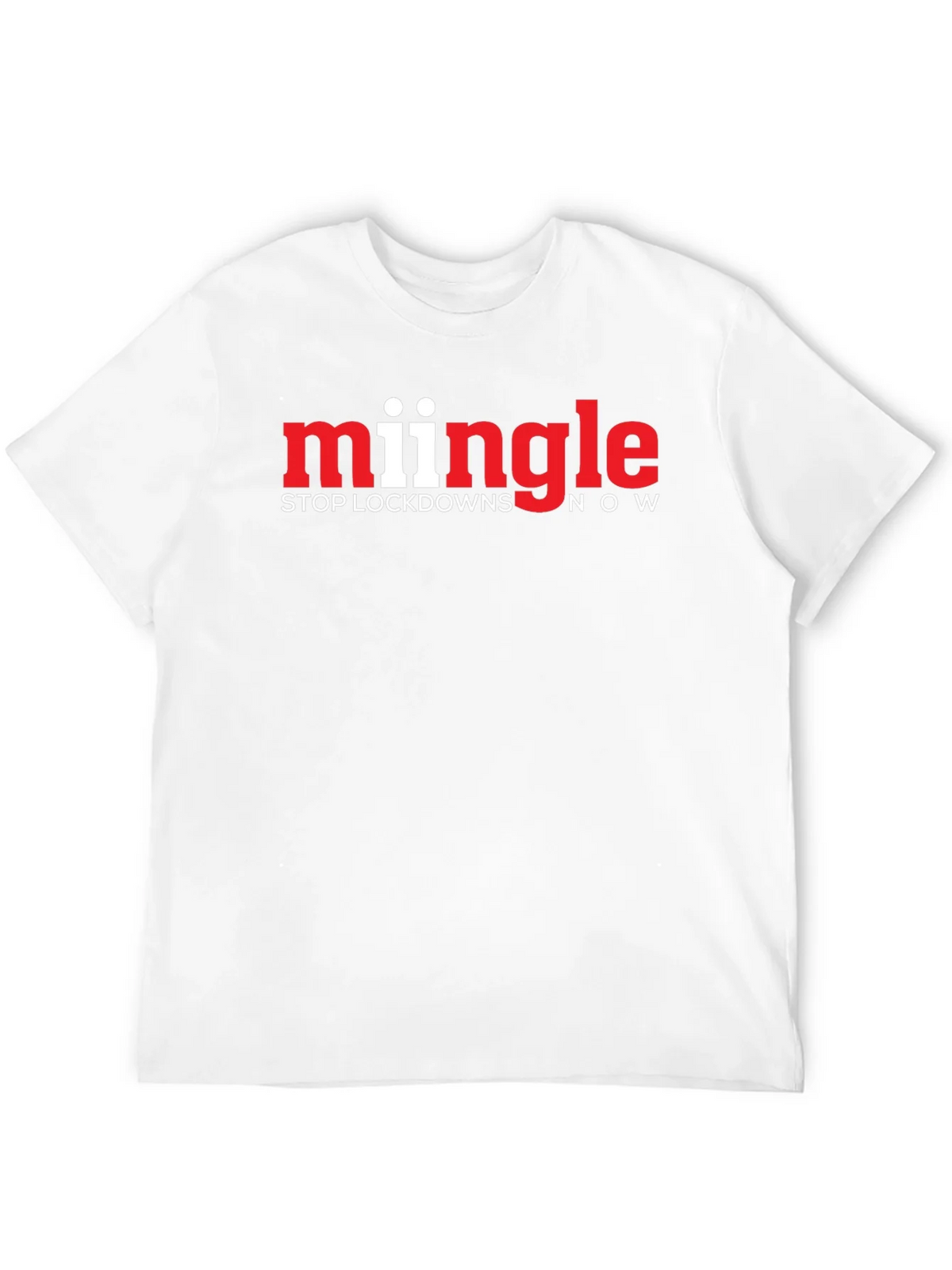 Mingle Stop Lockdowns Now Black T-Shirt product image 11