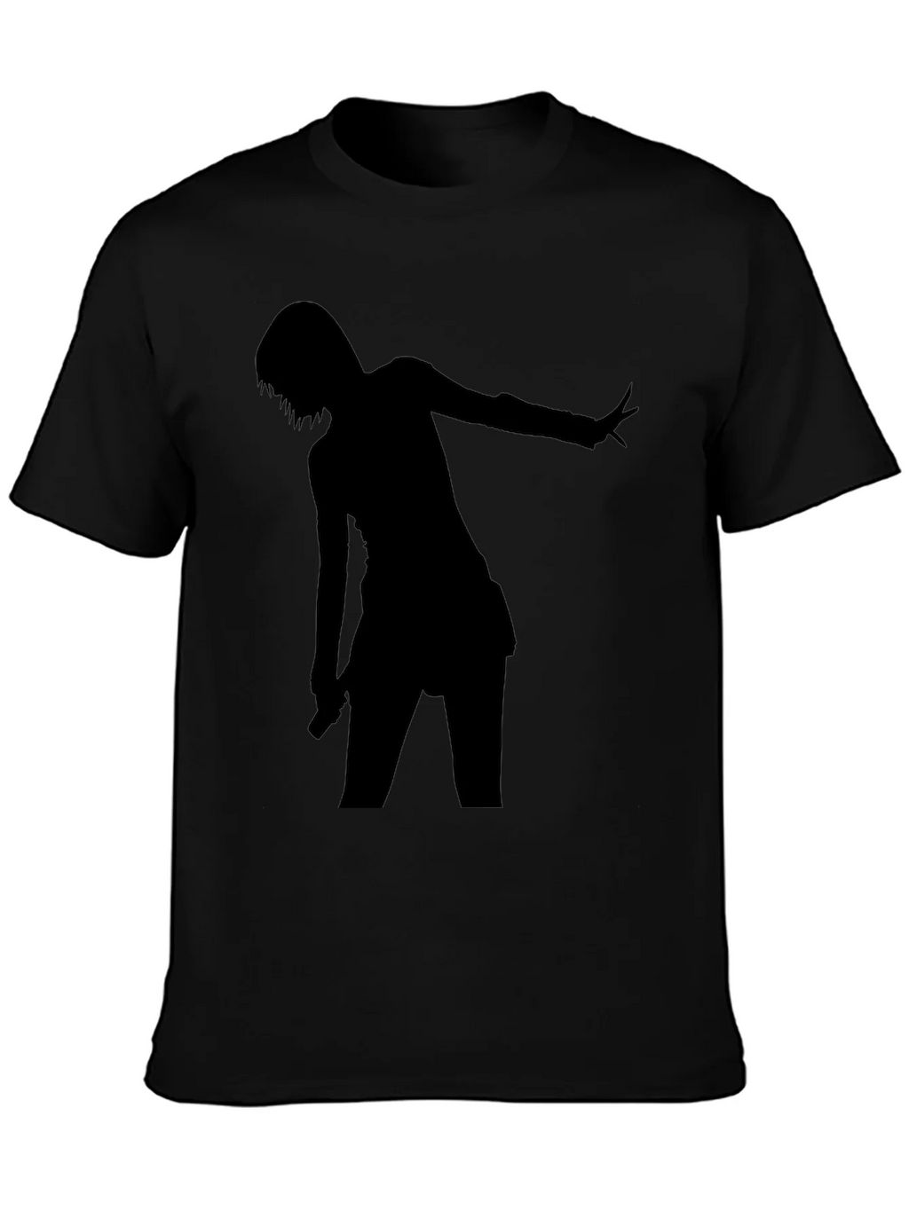 Silhouette Graphic Tee - Black Cotton Comfort Fit product image 3