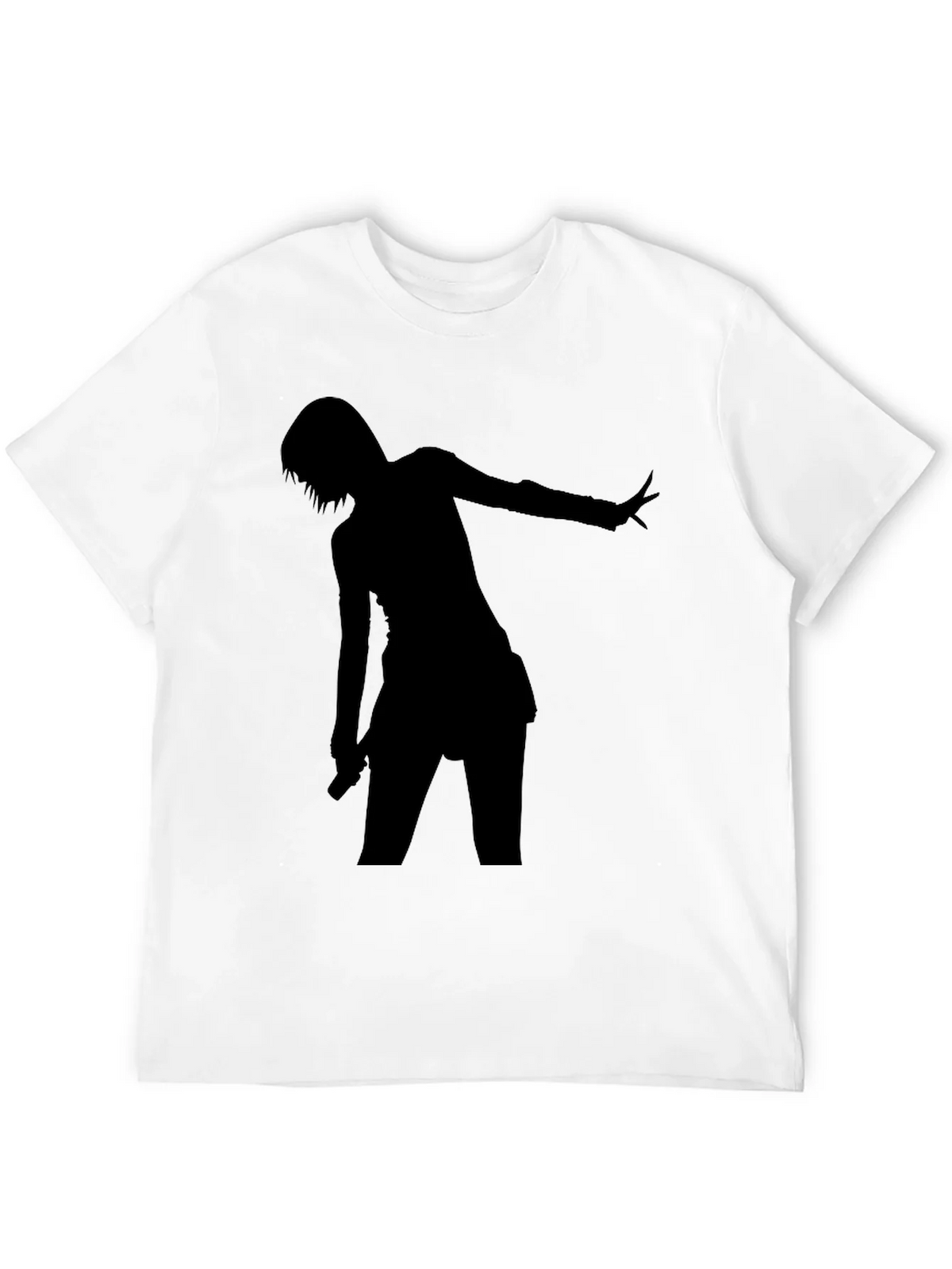 Silhouette Graphic Tee - Black Cotton Comfort Fit product image 11